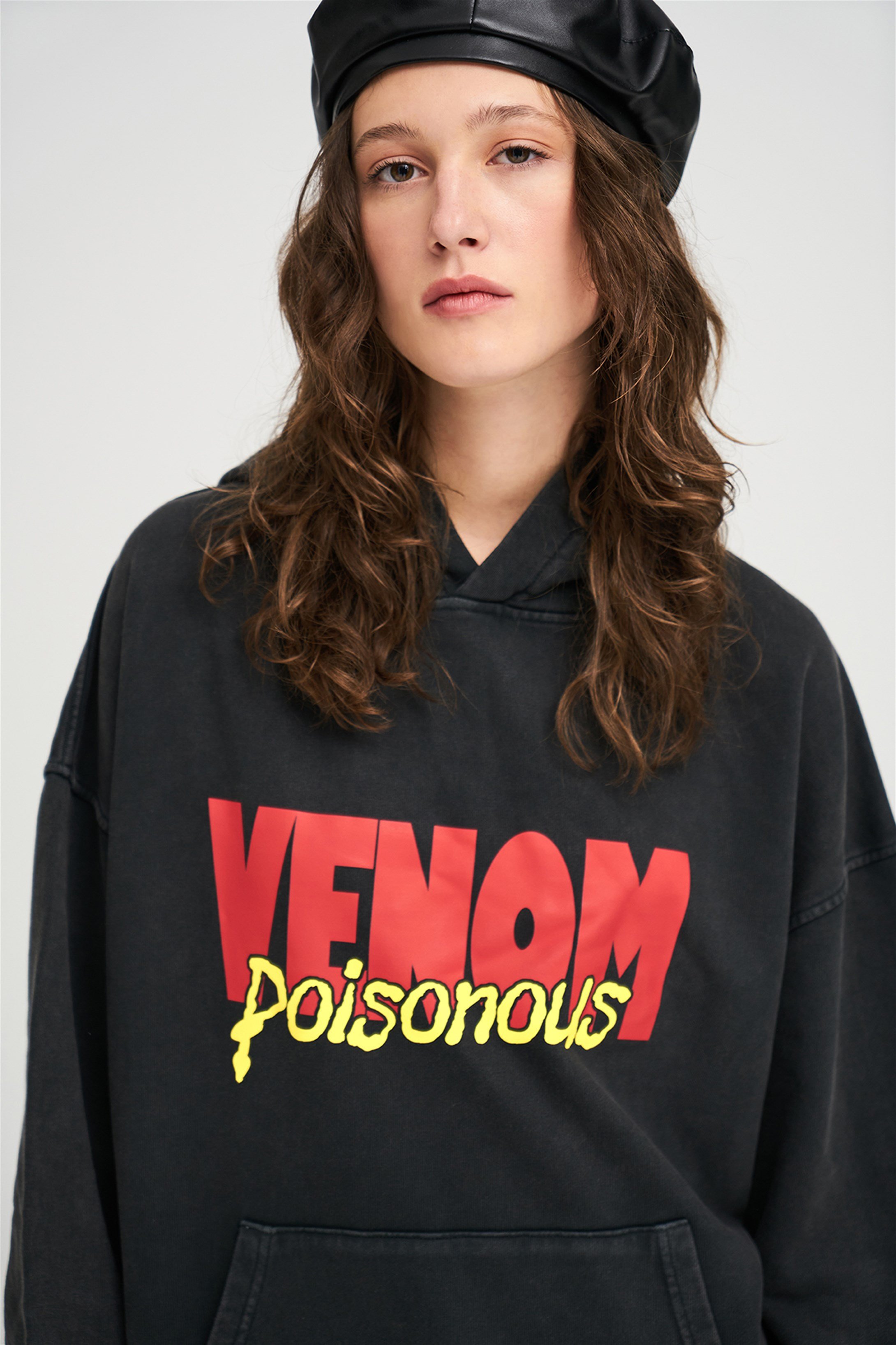 Trendiz Exclusive Venom Yıkamalı Sweatshirt