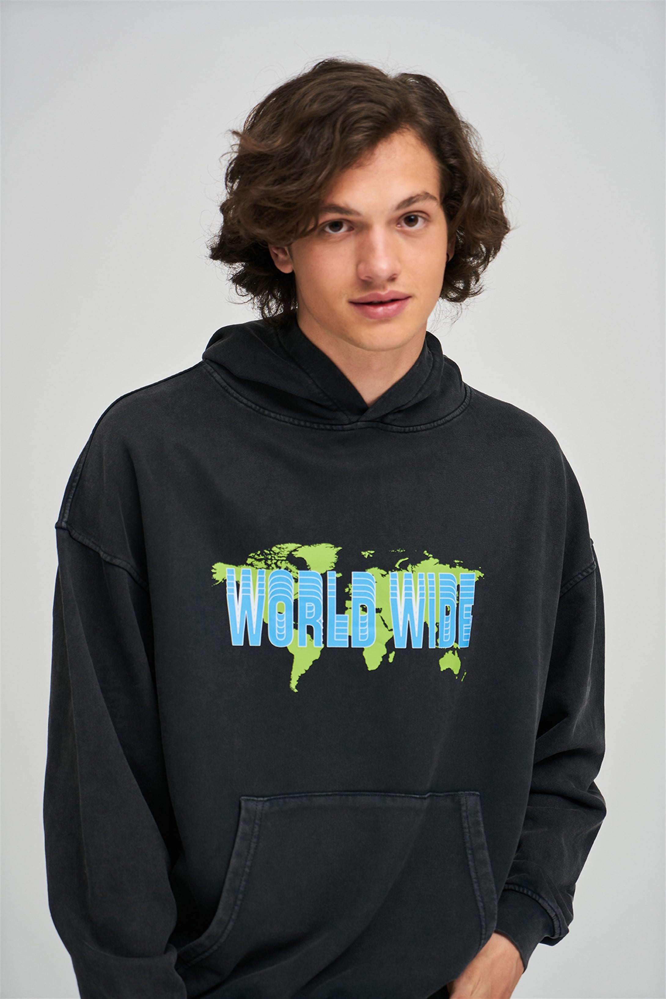 Trendiz Exclusive Worldwide Yıkamalı Sweatshirt