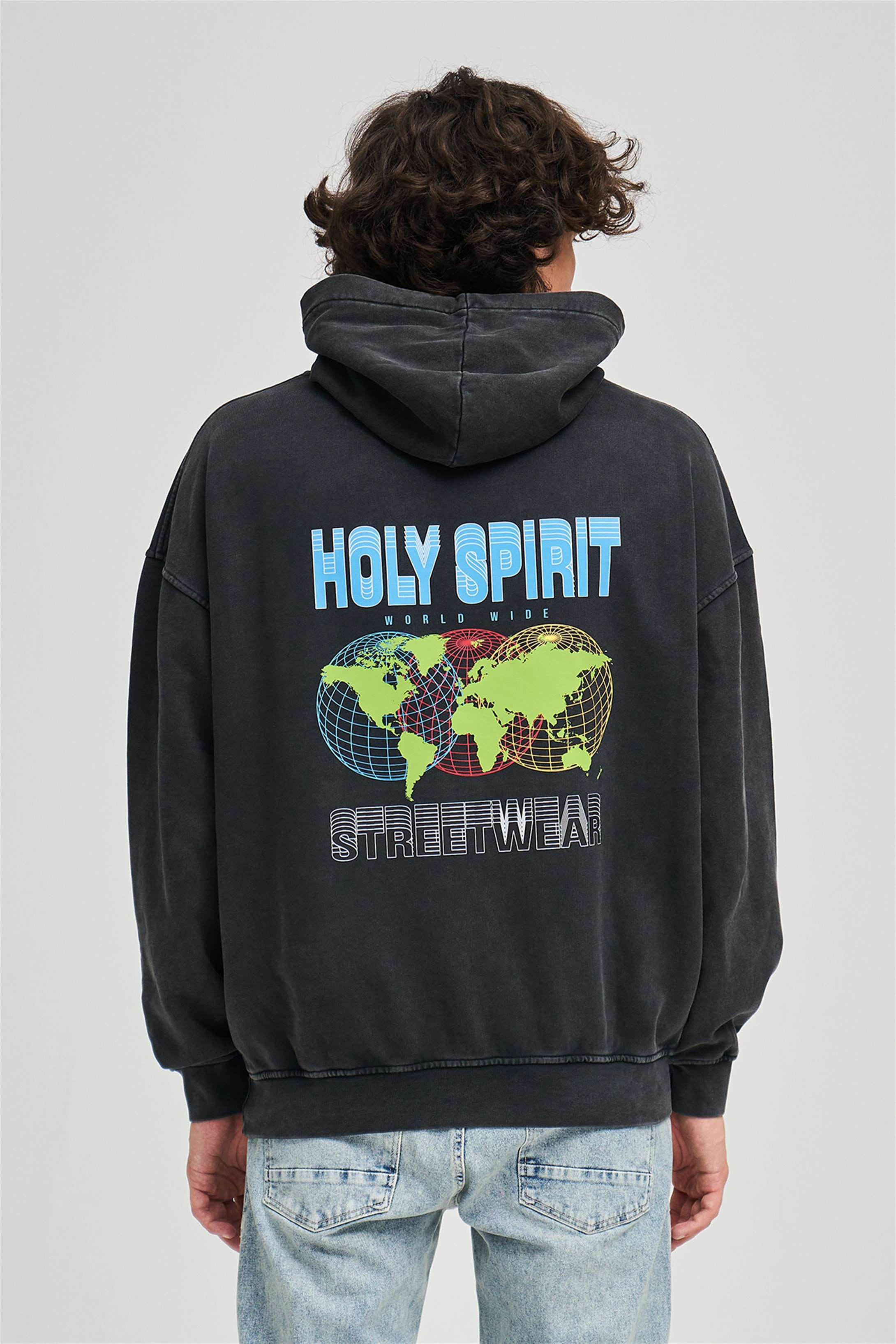 Trendiz Exclusive Worldwide Yıkamalı Sweatshirt
