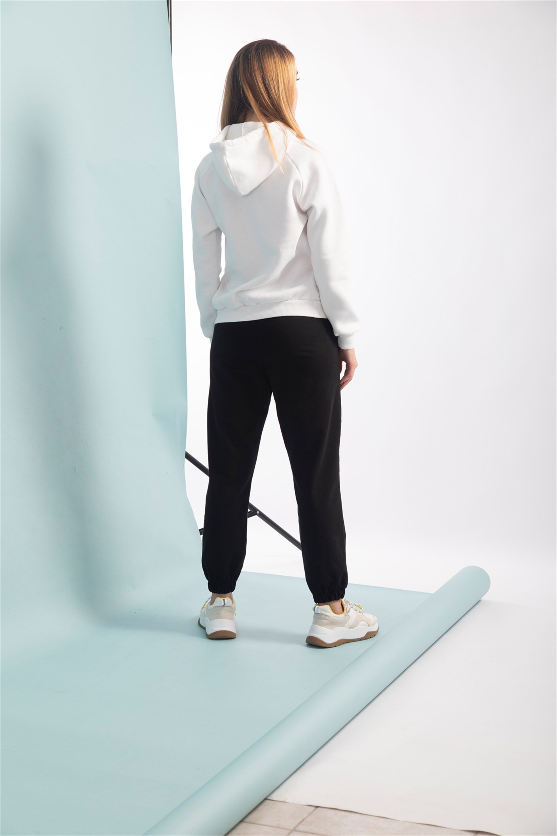 Trendiz Kadın Basic Sweatshirt Beyaz