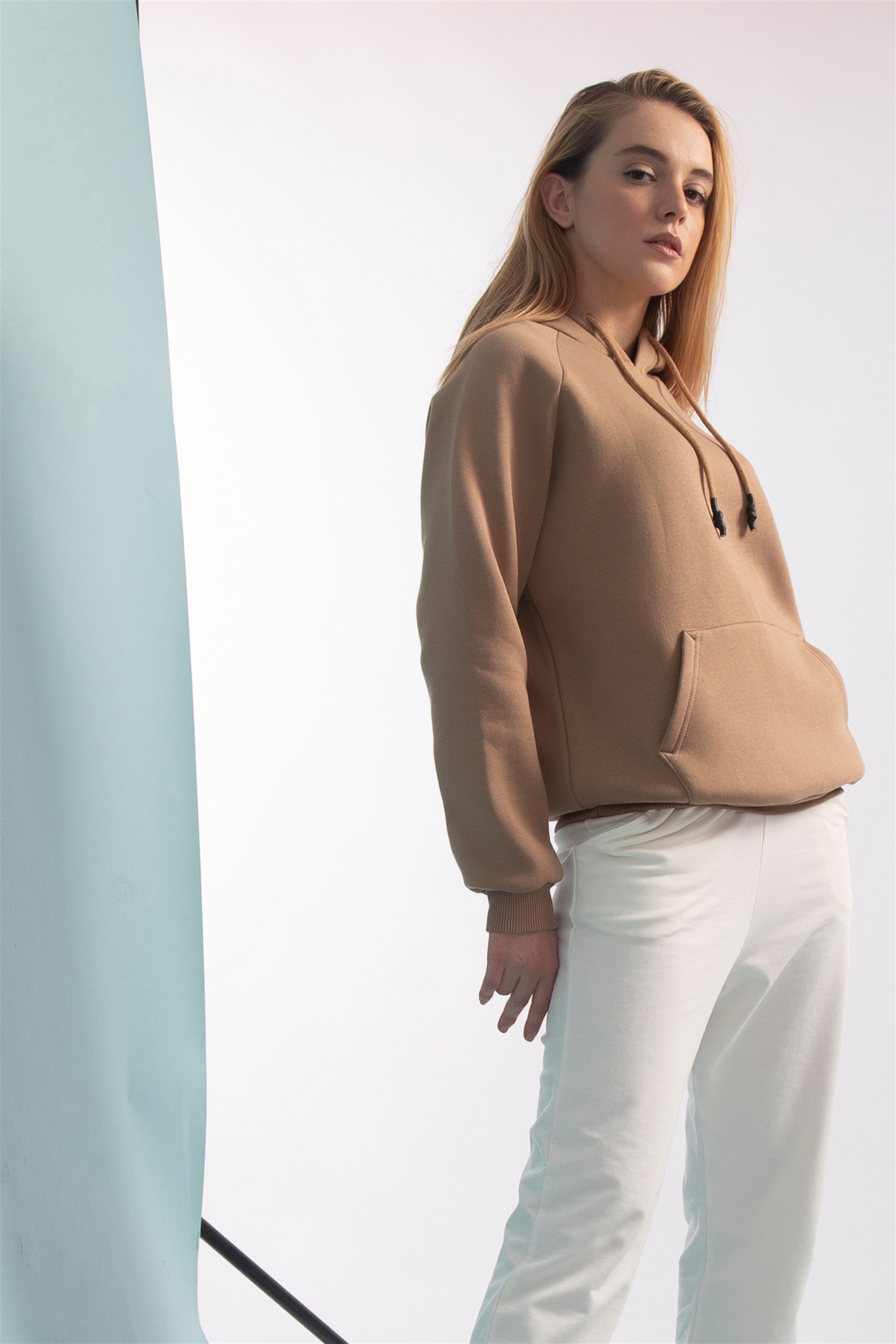 Trendiz Kadın Basic Sweatshirt Kahverengi