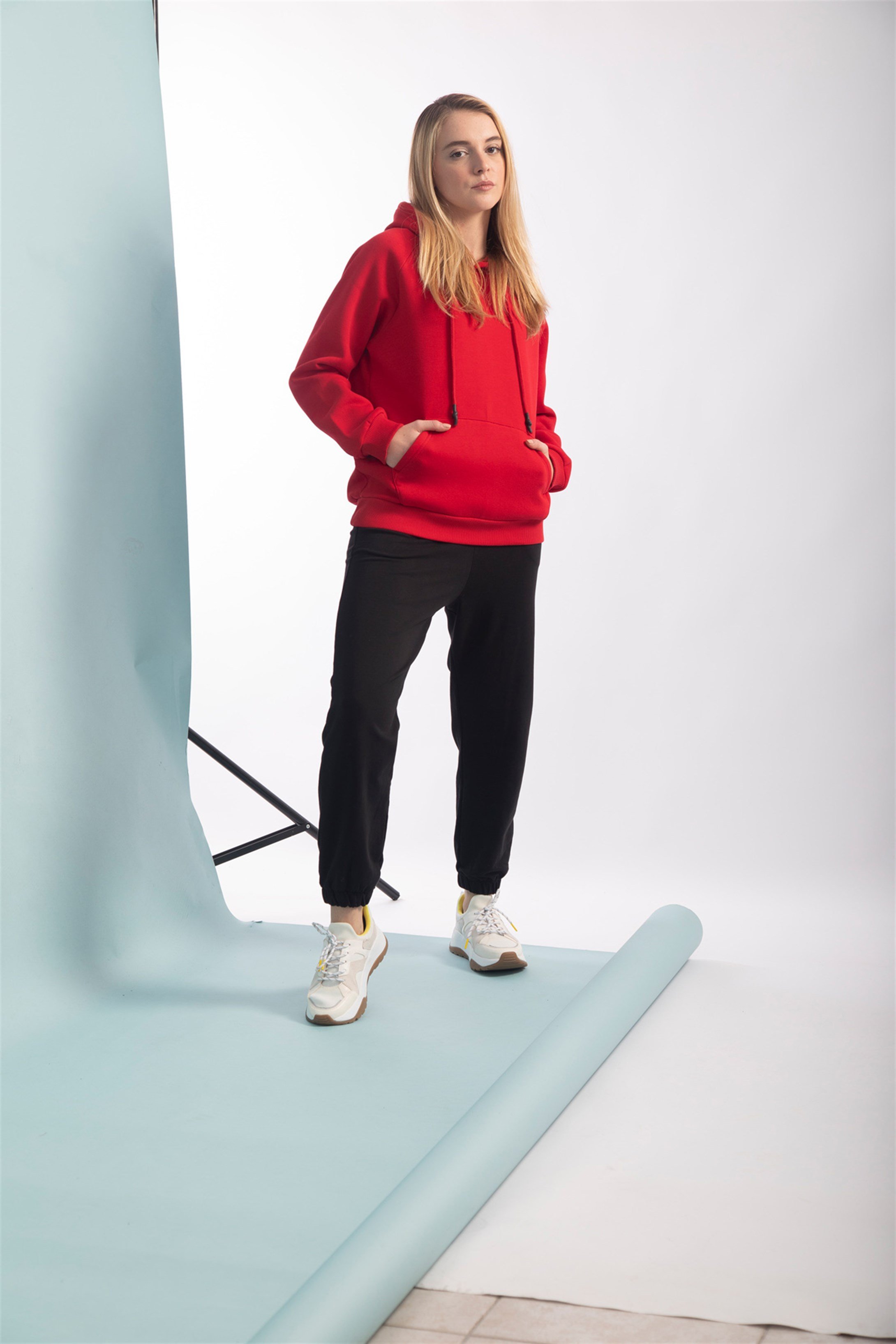 Trendiz Kadın Basic Sweatshirt Kırmızı