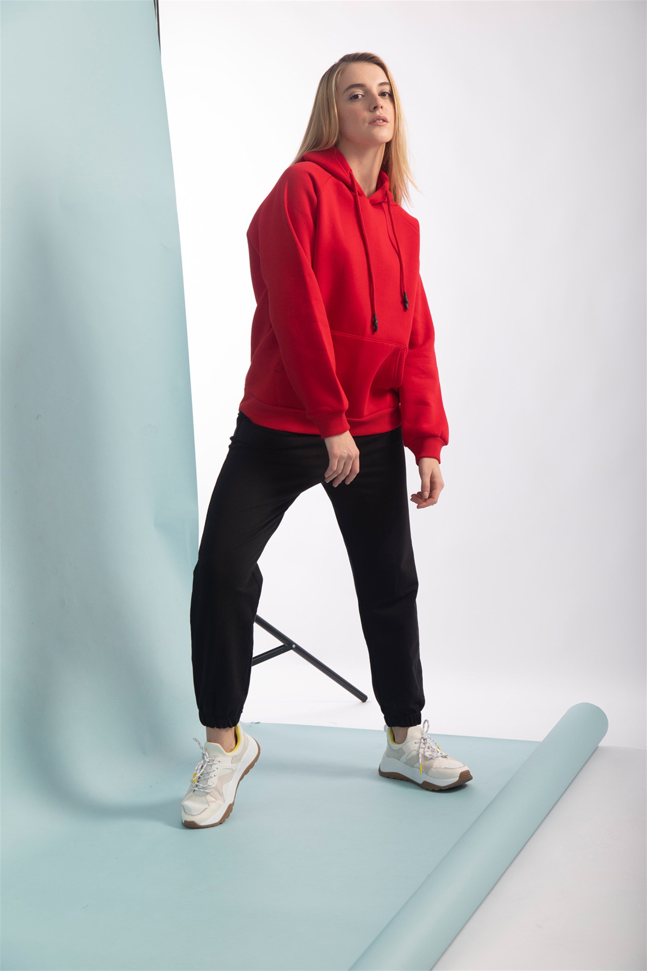 Trendiz Kadın Basic Sweatshirt Kırmızı