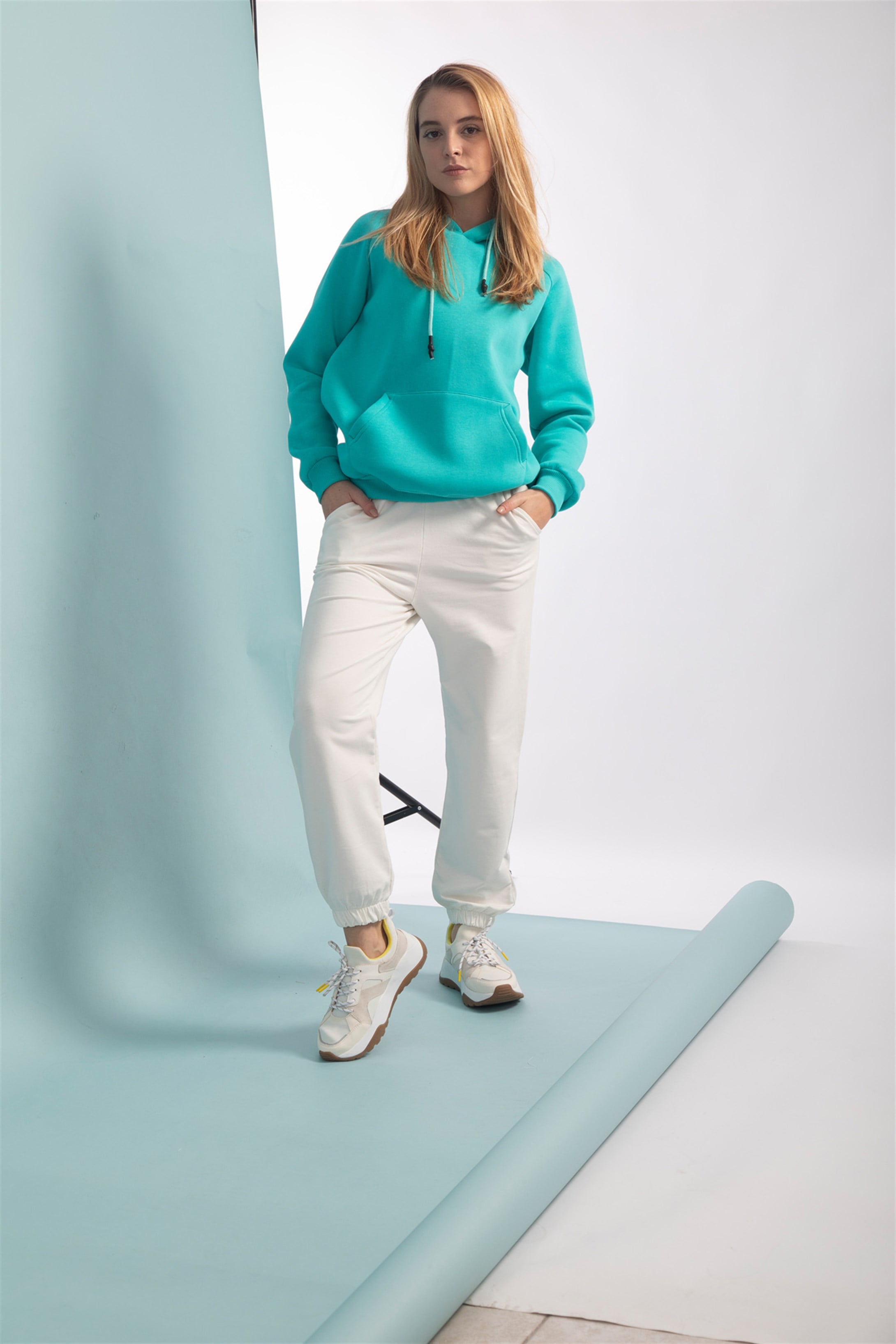 Trendiz Kadın Basic Sweatshirt Mint