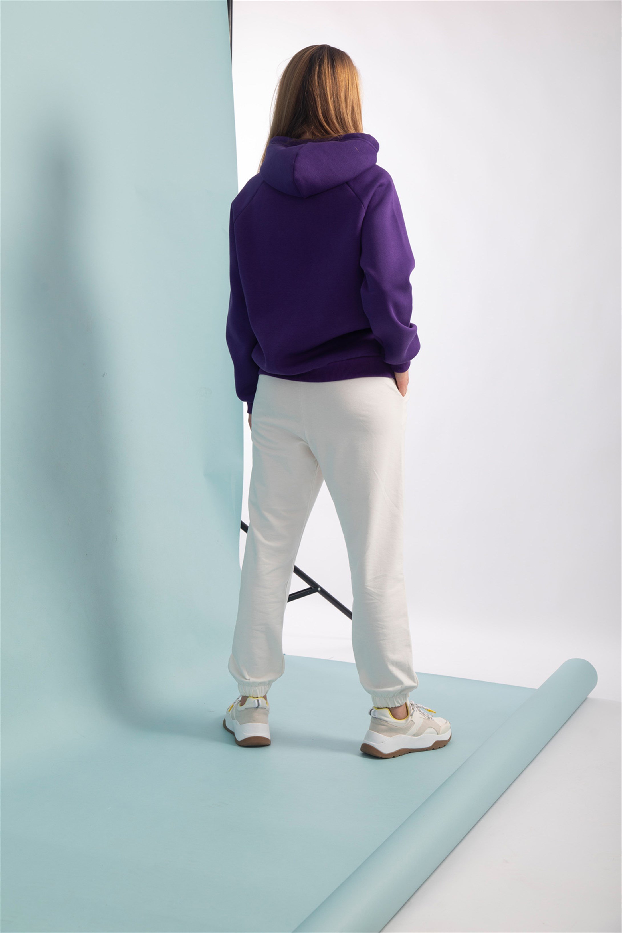 Trendiz Kadın Basic Sweatshirt Mor