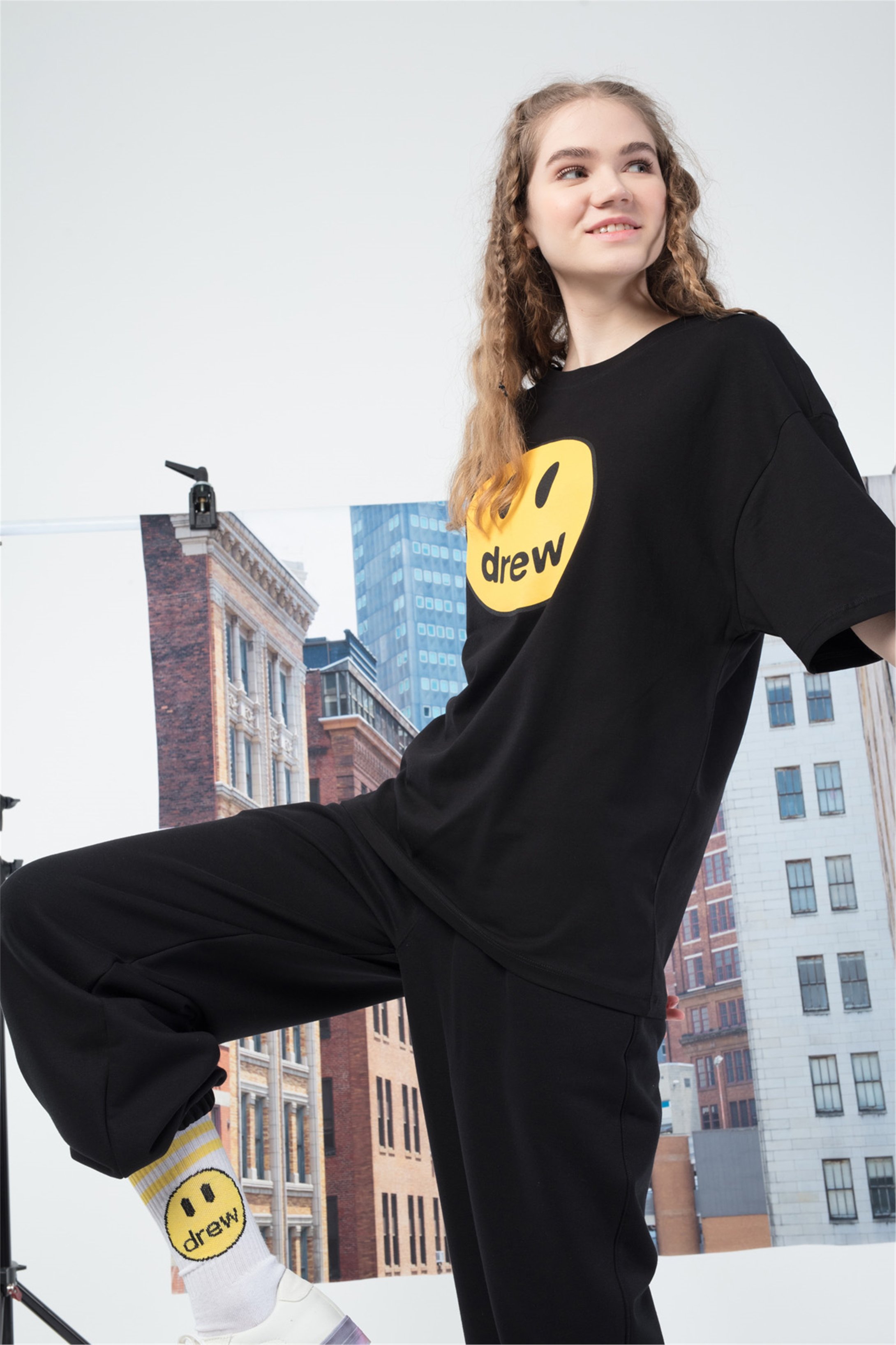 Trendiz Kadın Oversize Alt Üst Drew Takım Siyah