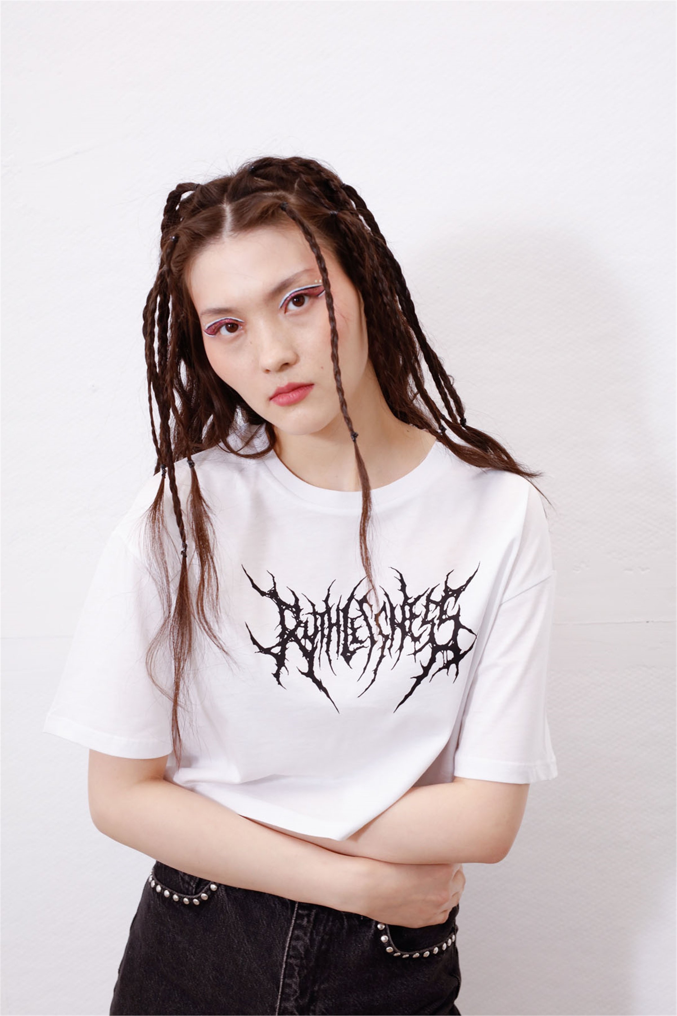Trendiz Kadın Ruthless Crop Beyaz