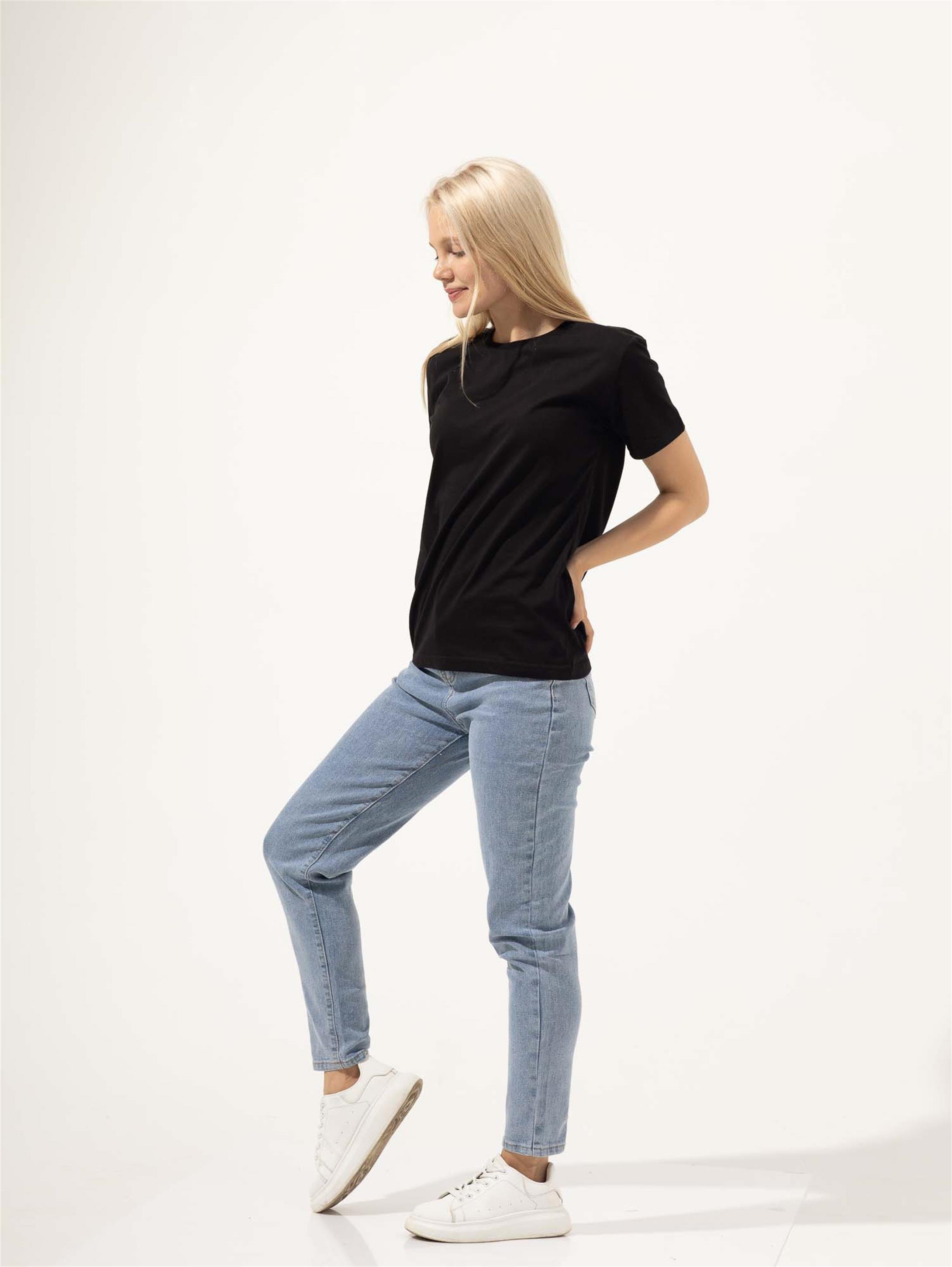 Trendiz Kadın Slim Tshirt Siyah