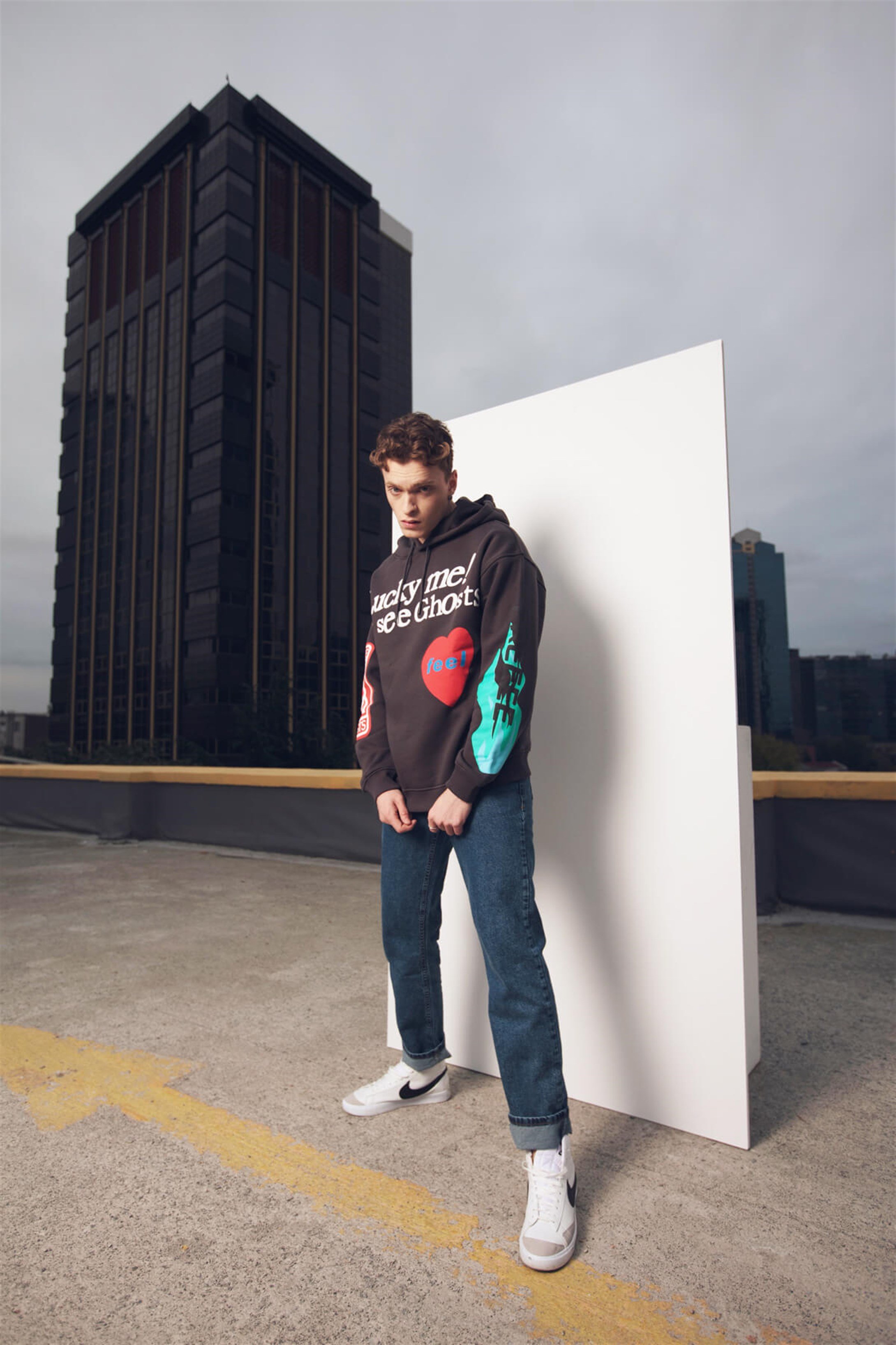 Trendiz Kanye Oversıze Sweatshirt Antasit TR30027