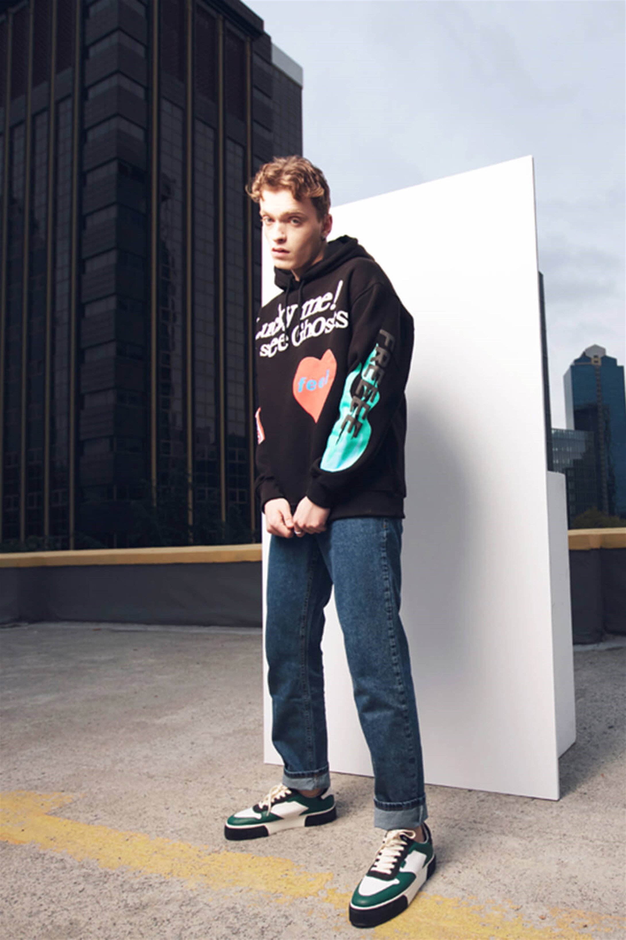 Trendiz Kanye Oversıze Sweatshirt Siyah TR30026