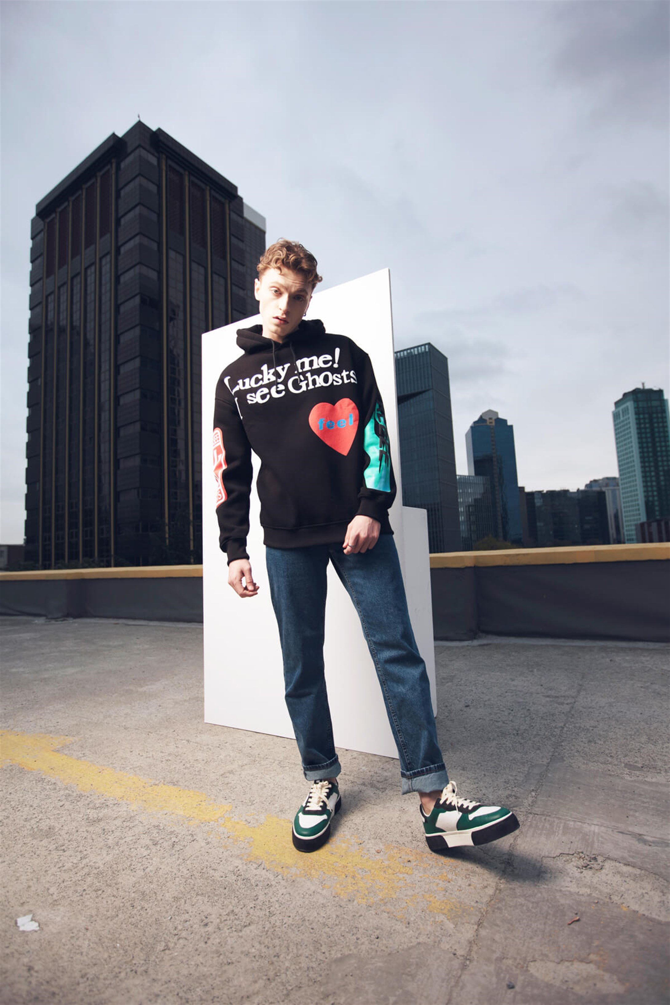 Trendiz Kanye Oversıze Sweatshirt Siyah TR30026