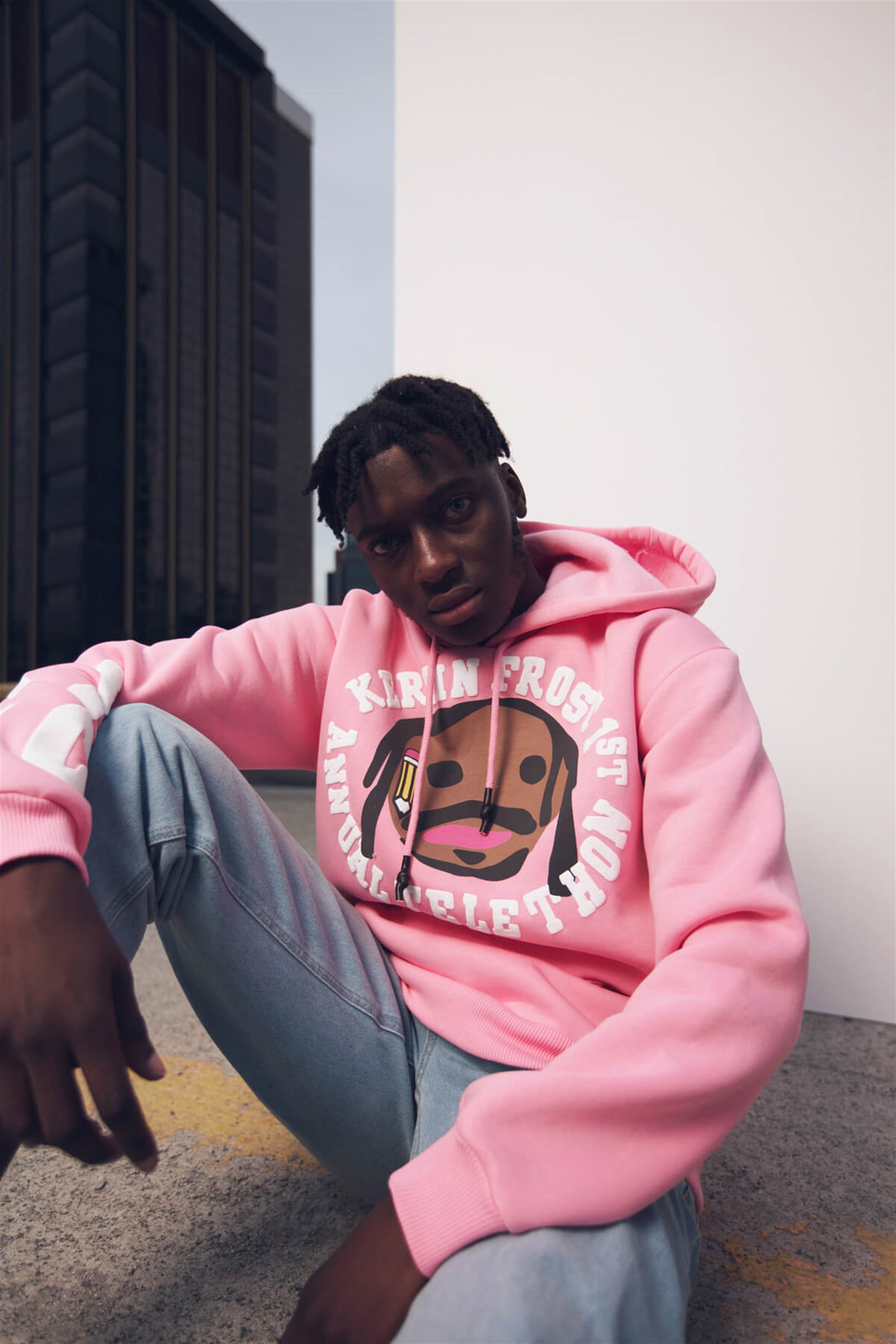 Trendiz Kerwin Frost Pembe Unisex Sweatshirt