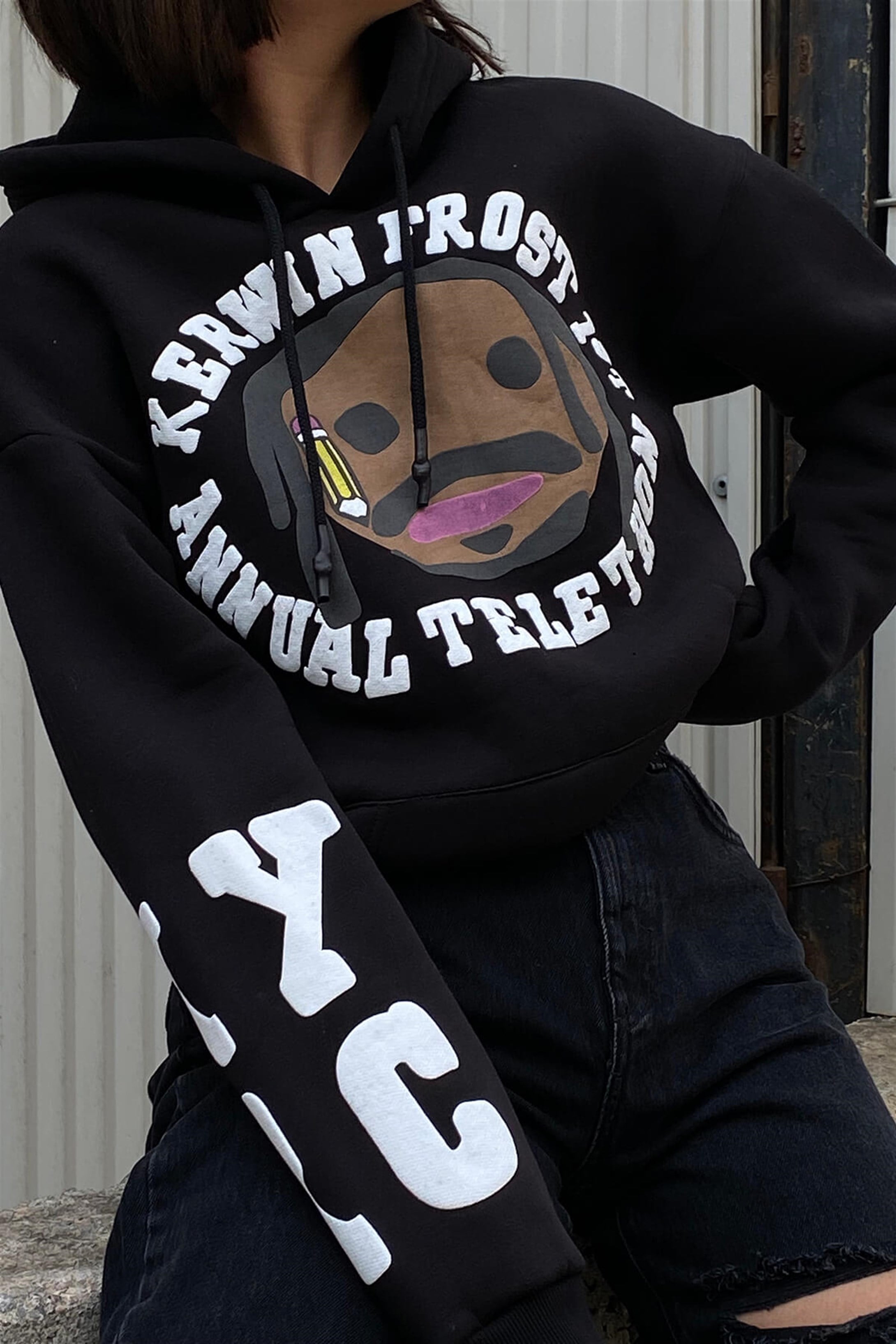 Trendiz Kerwin Frost Siyah Unisex Sweatshirt