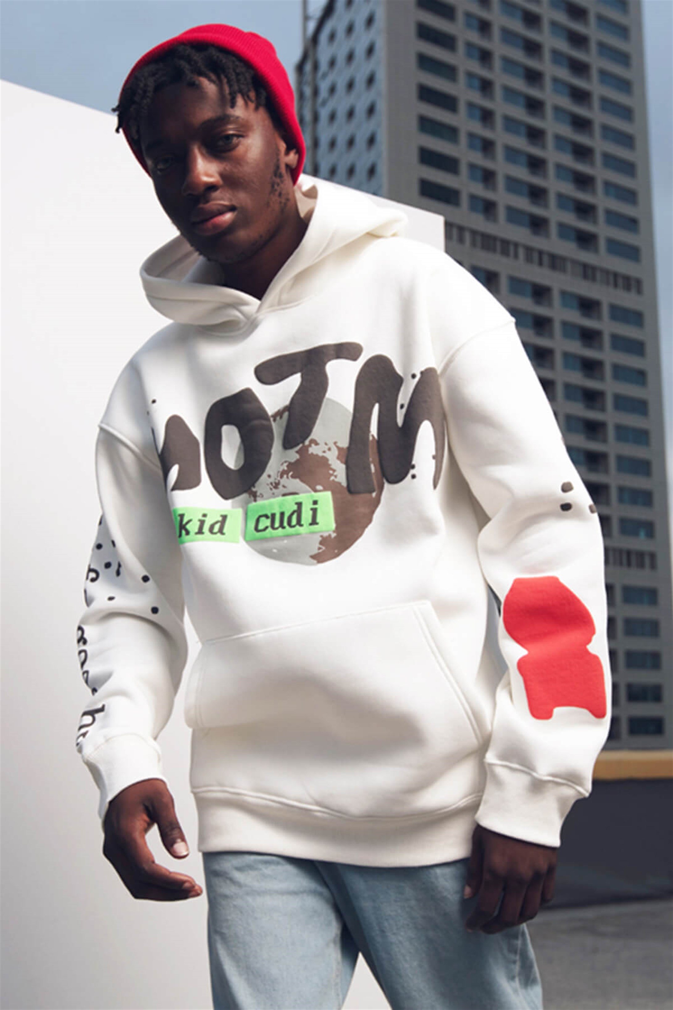 Trendiz Kid Cudi Man of The Moon 3 Beyaz Unisex Sweatshirt