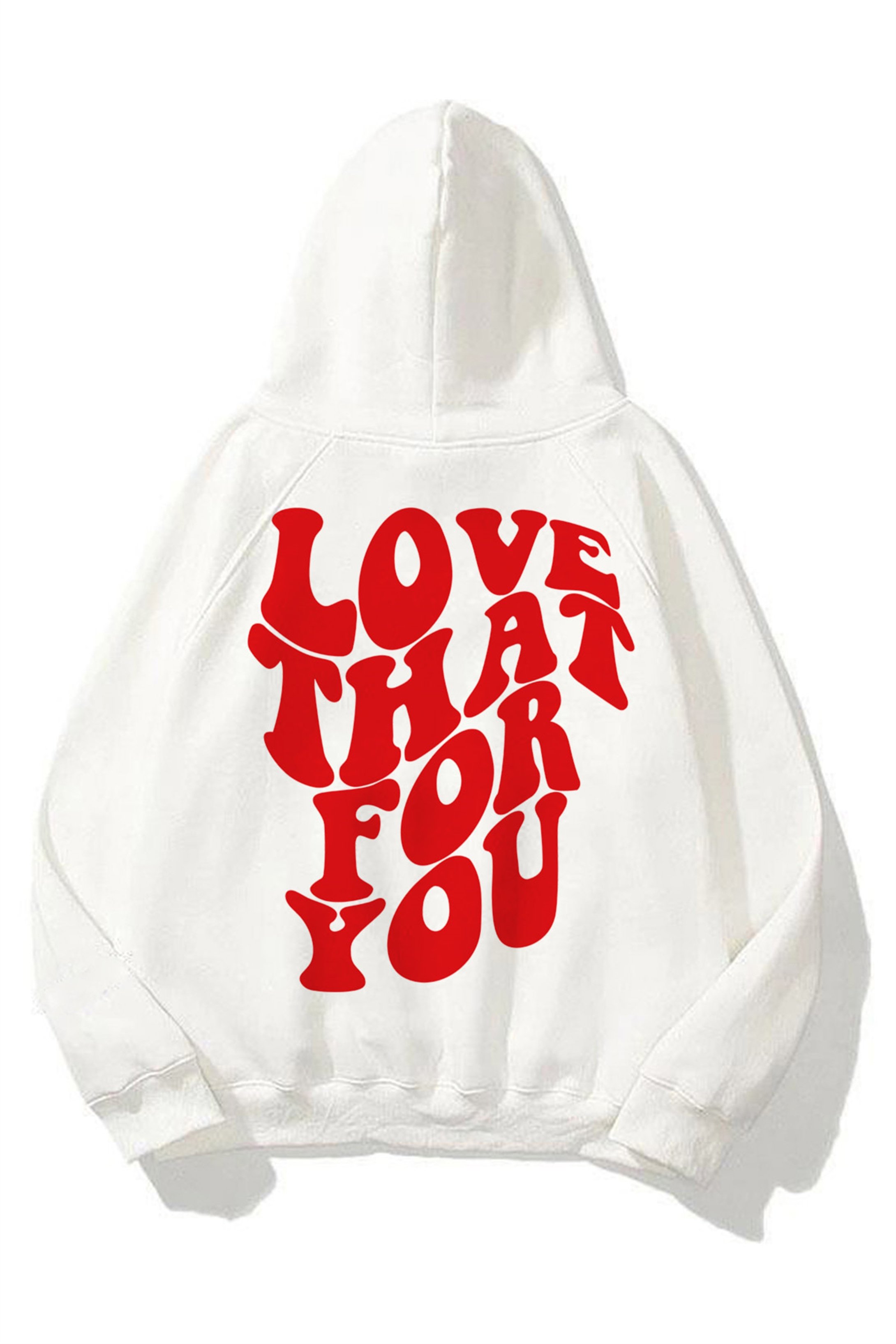 Trendiz Love That For You Beyaz Unisex Sweatshirt