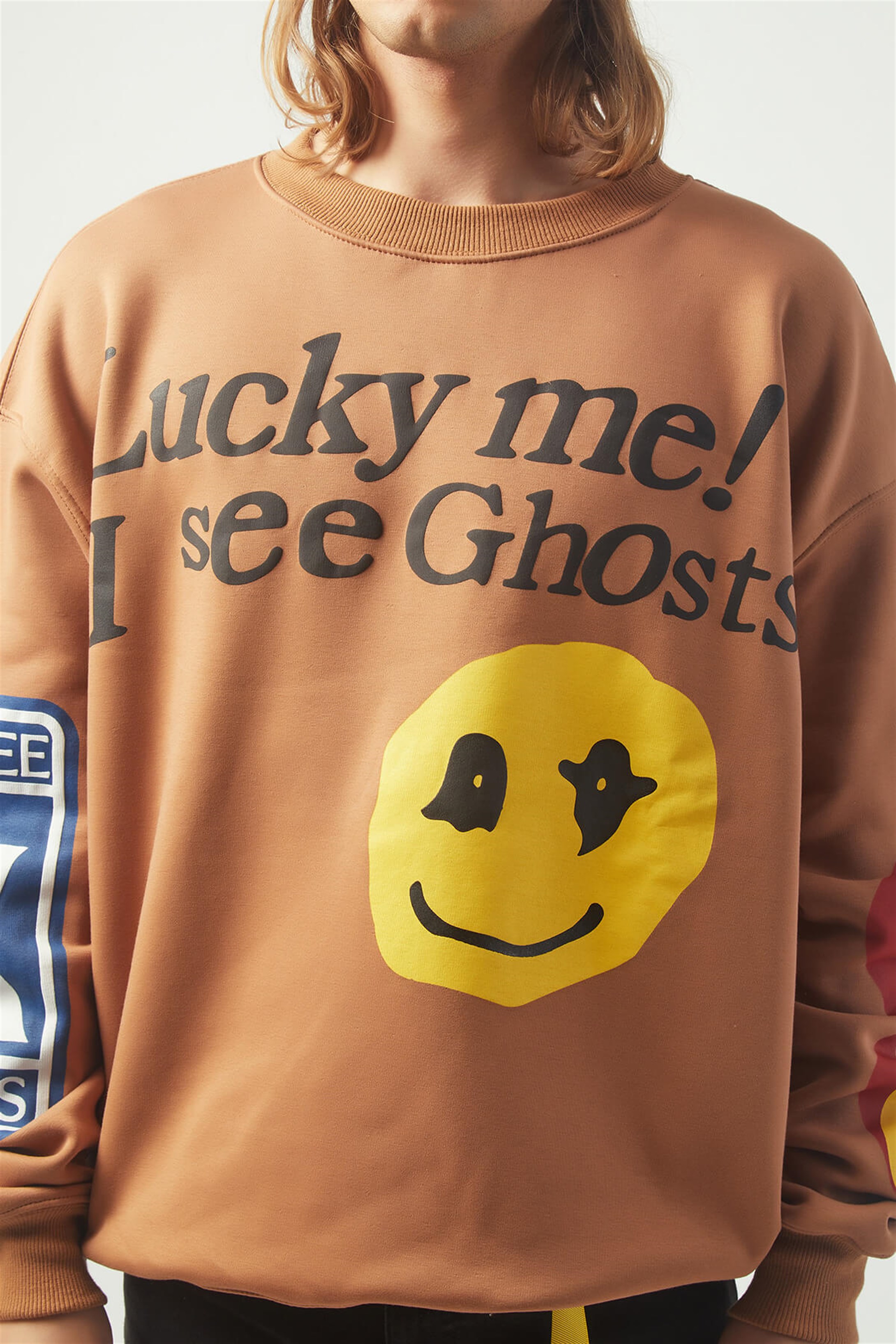 Trendiz luckme Oversıze Sweatshirt Kahverengi TR30016