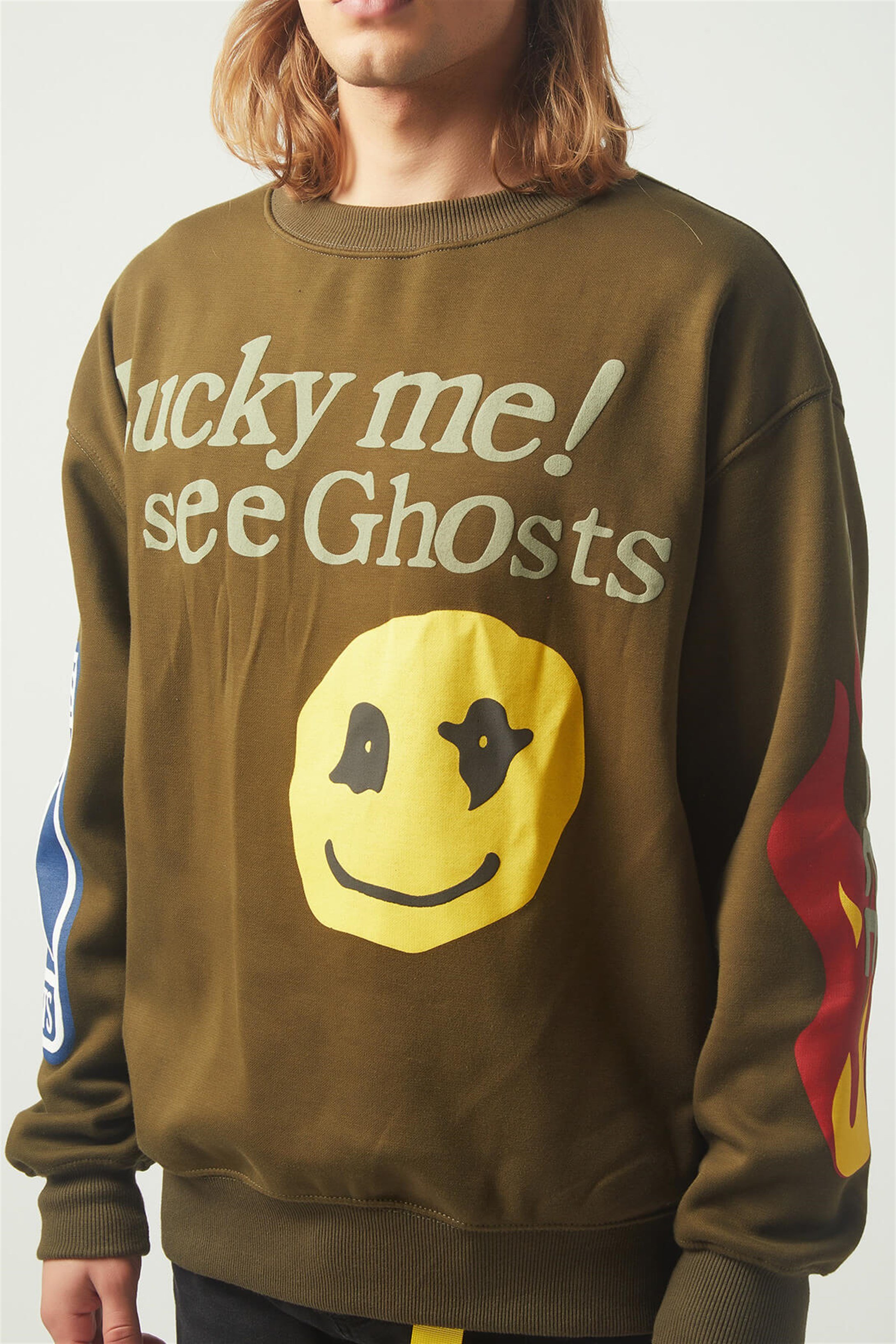 Trendiz luckme Oversıze Sweatshirt Yesil TR30015