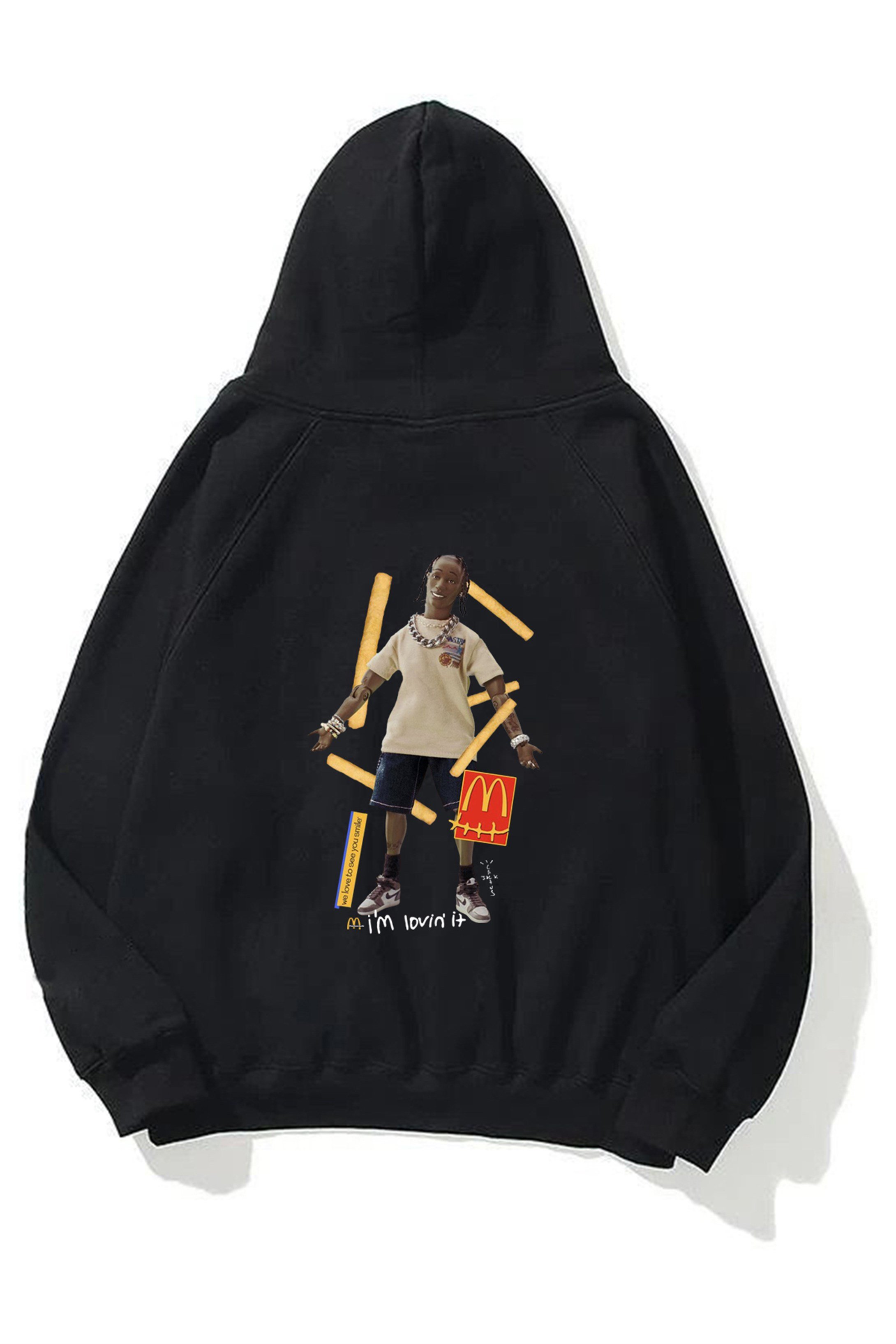 Trendiz Mc Crew Cactus Jack Unisex Siyah Sweatshirt