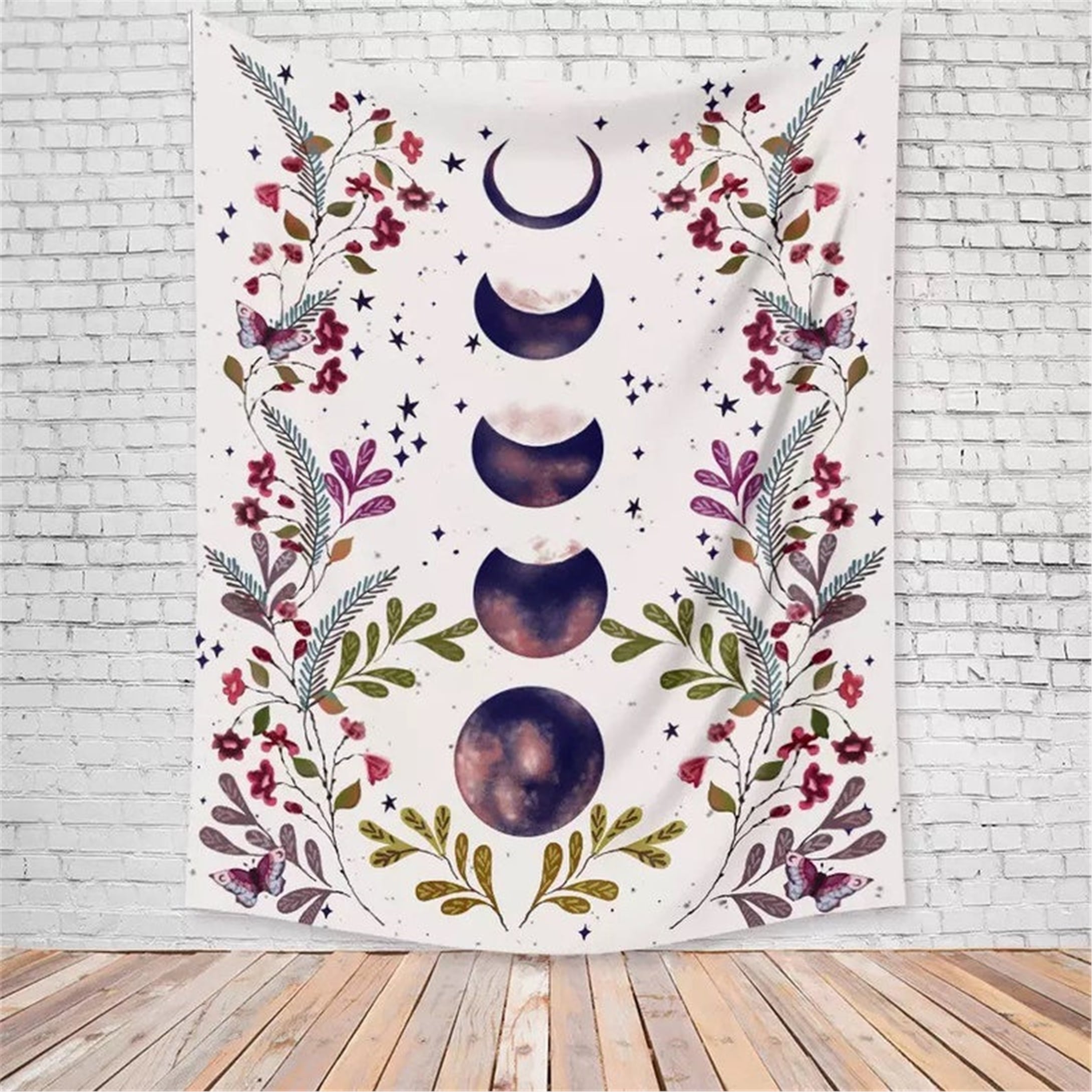 Trendiz Moon Beyaz Duvar Halısı