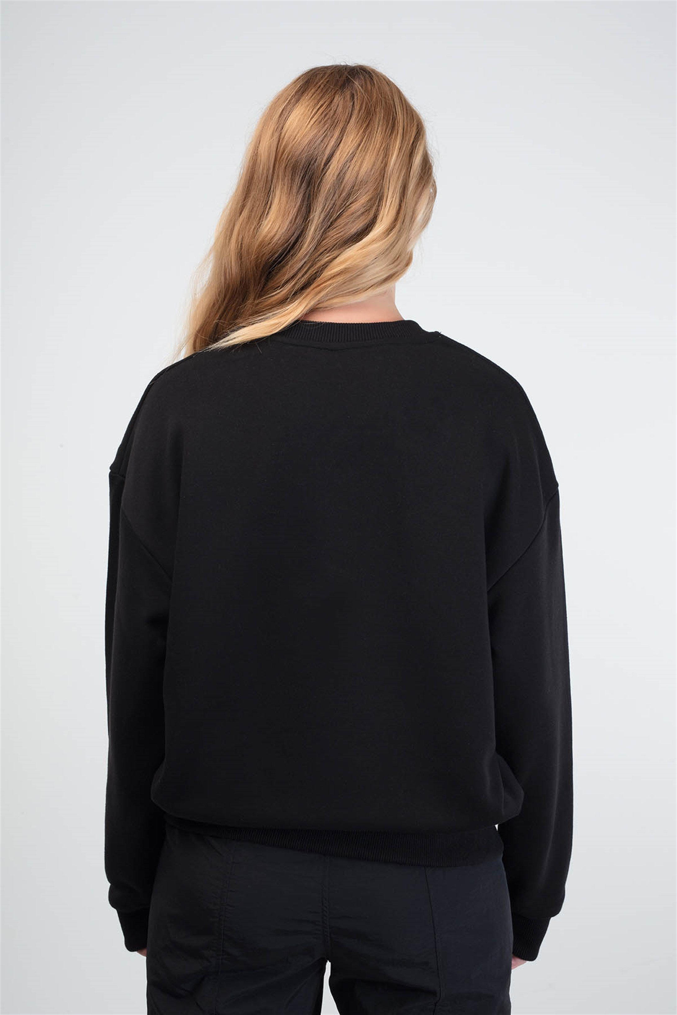 Trendiz Mrs Couple Kadın Yuvarlak Yaka Sweatshirt Siyah 121113