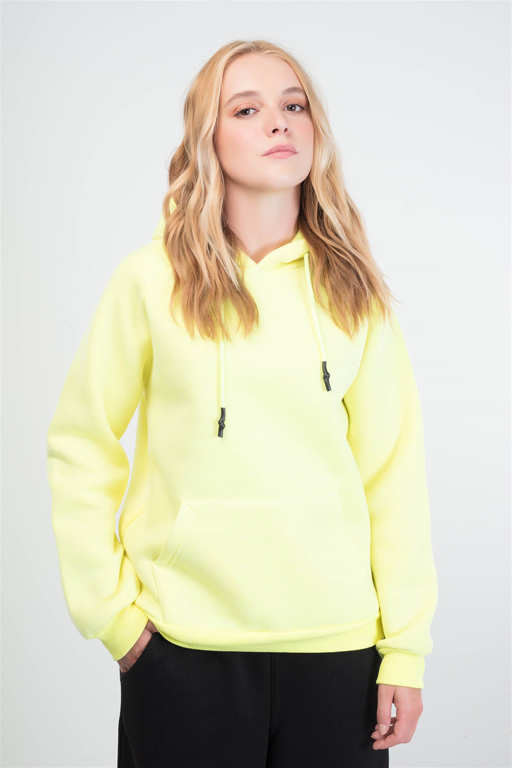 Trendiz Neon Hoodie Sarı 111195