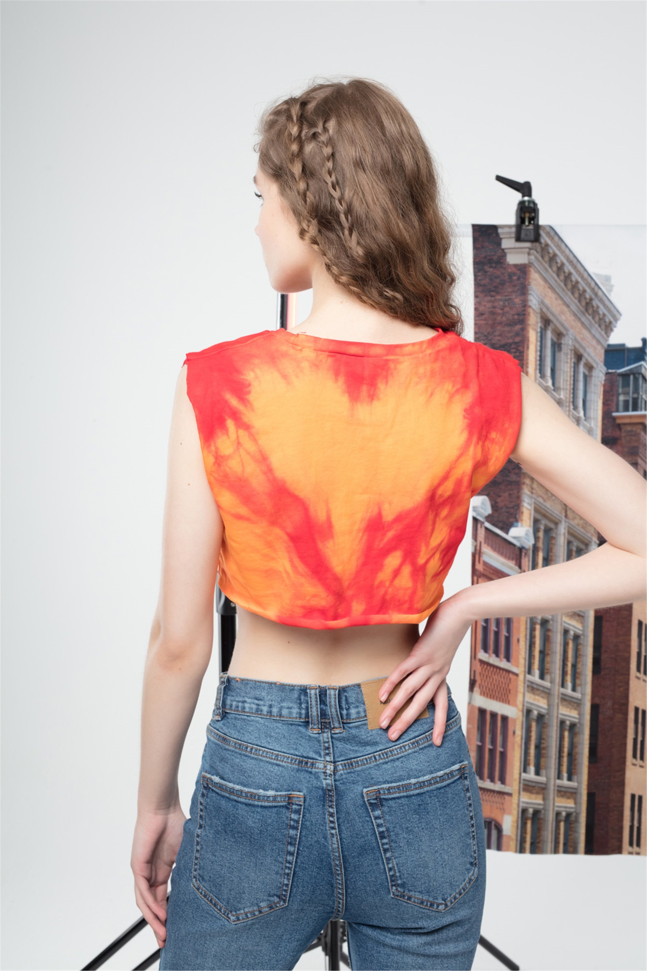 Trendiz Ovesize Croptop Tshirt Turuncu