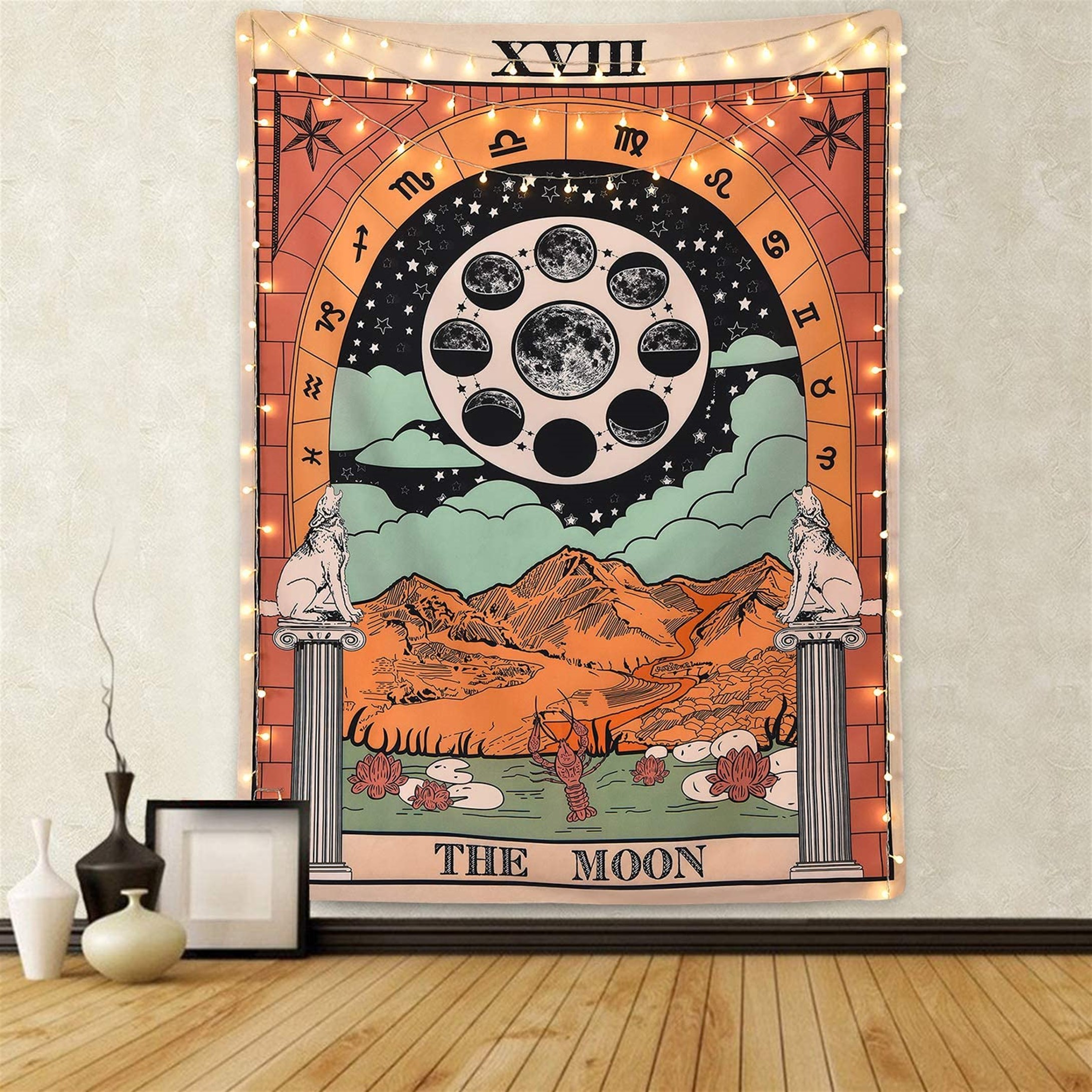 Trendiz The Moon Siyah Duvar Halısı 75x100 W20015