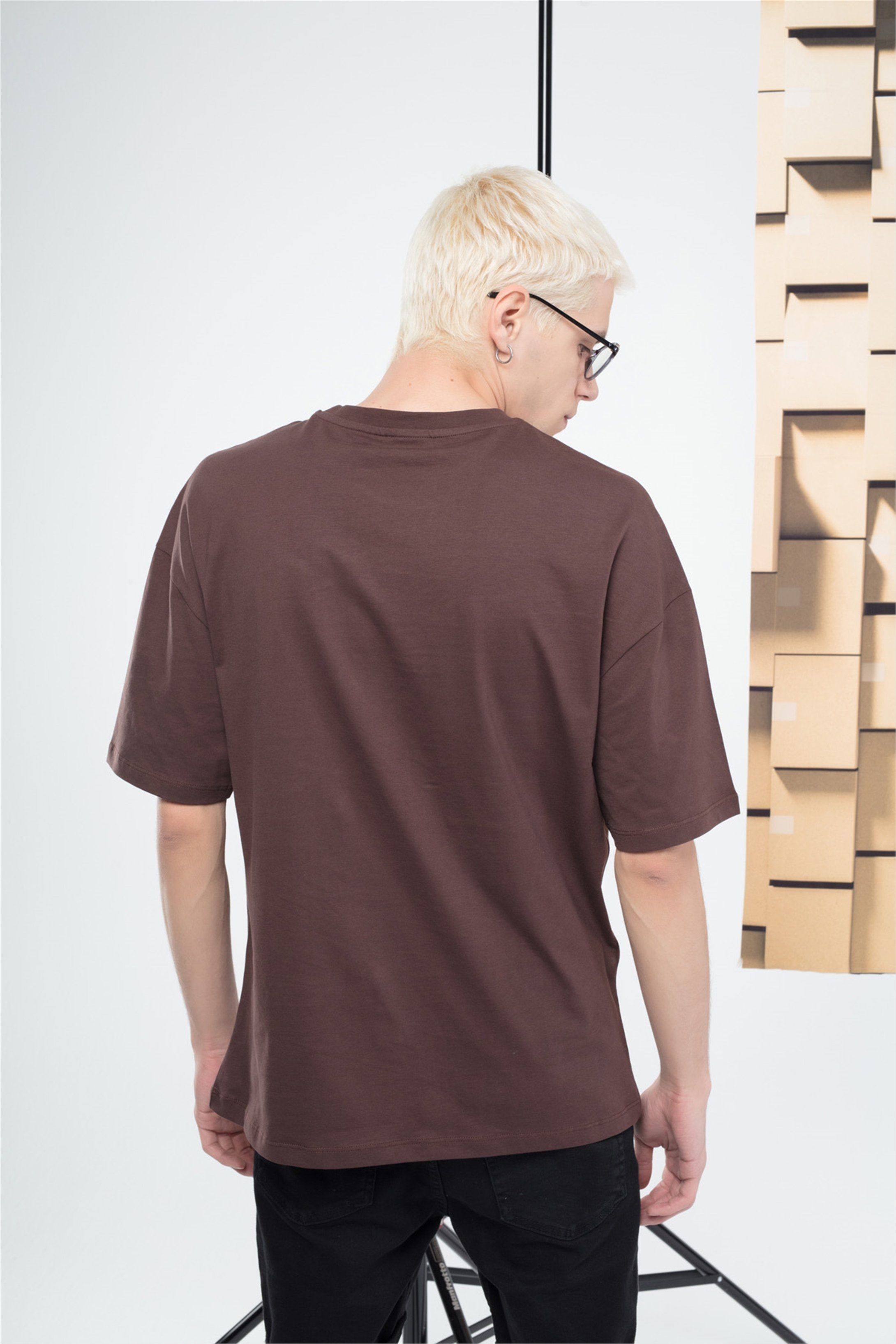 Trendiz Unisex  Mc Cactusjack Tshirt Kahverengi