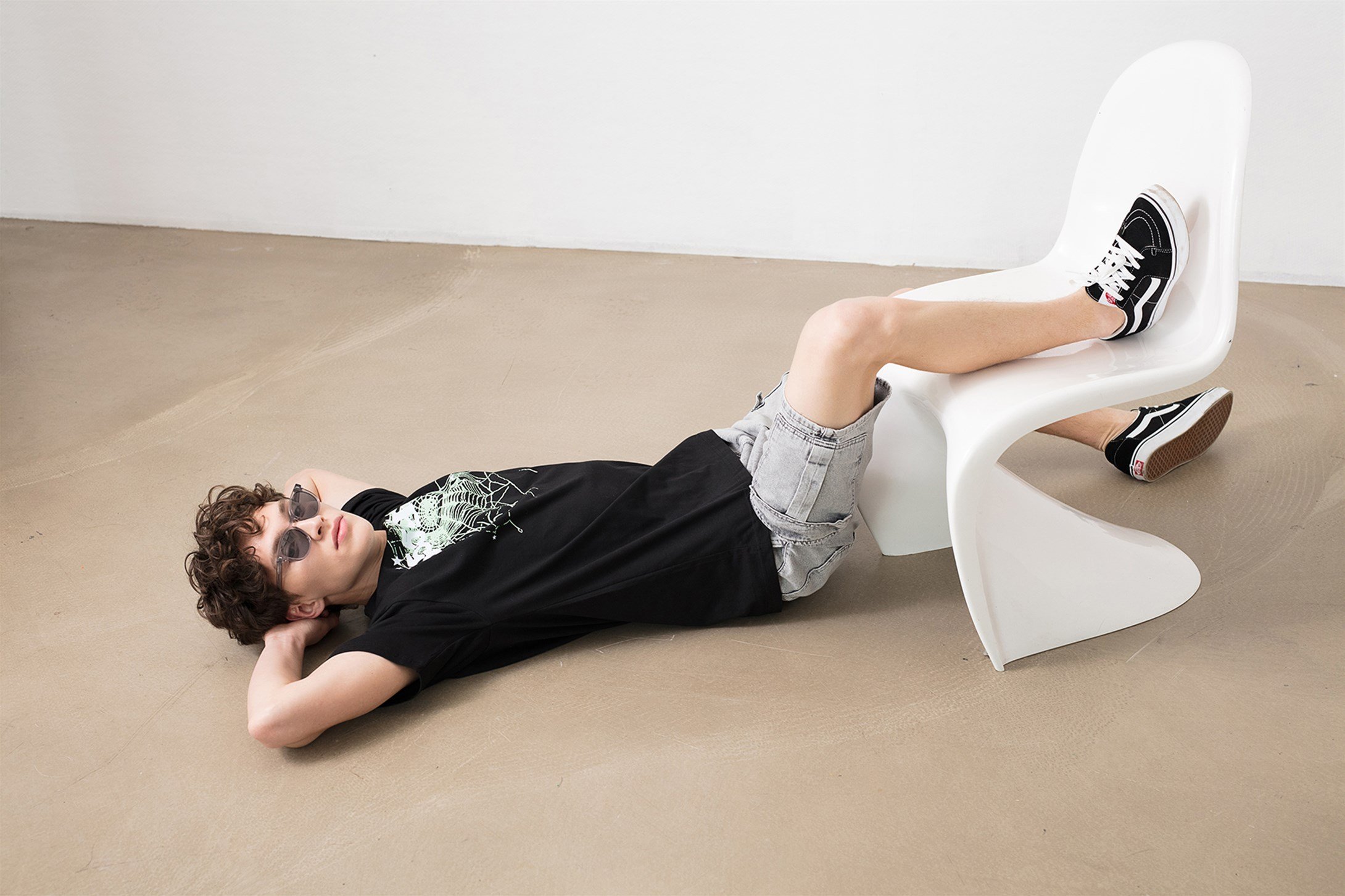 Trendiz Unisex 555 Spider Siyah Tshirt