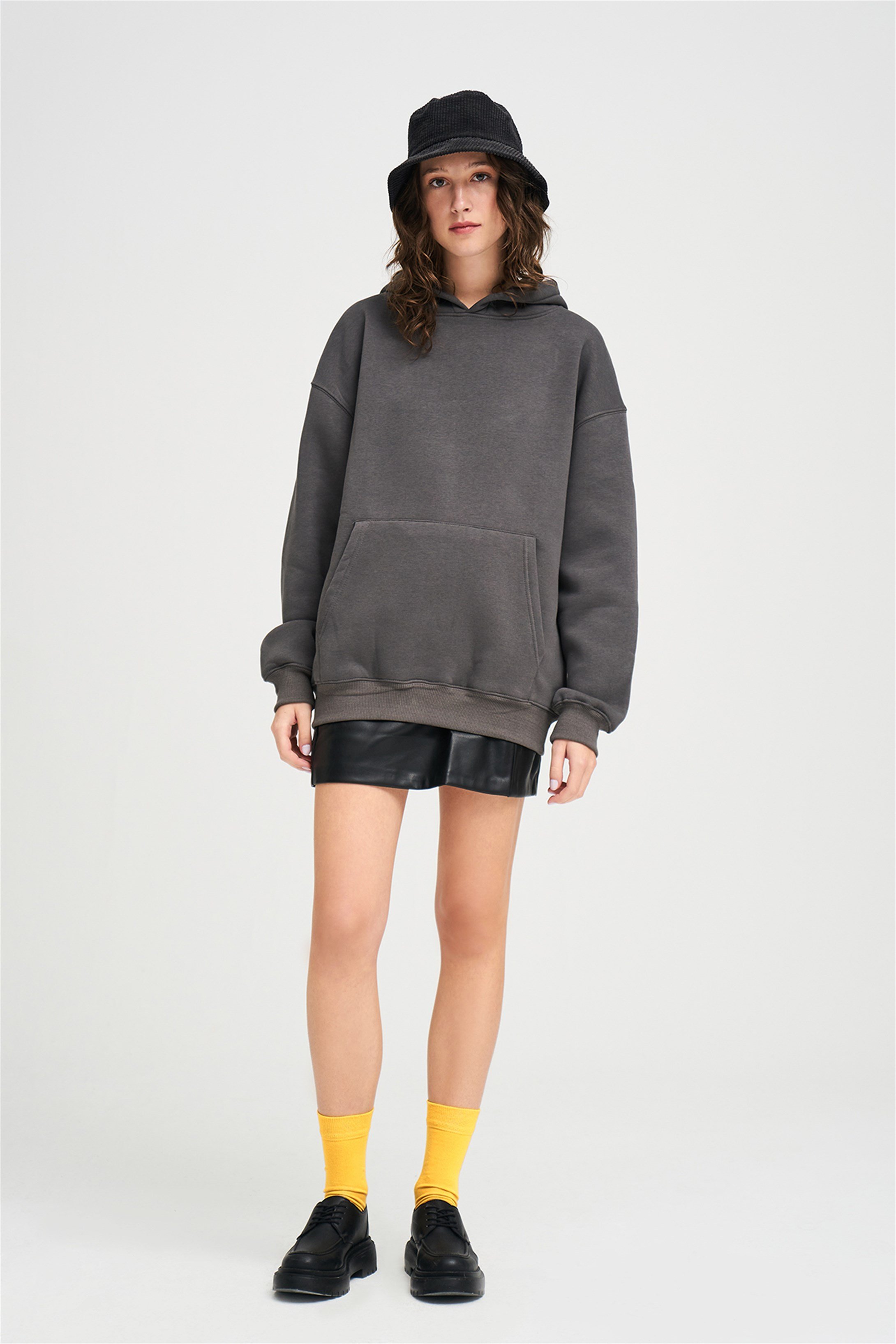 Trendiz Unisex Antrasit Basic Sweatshirt