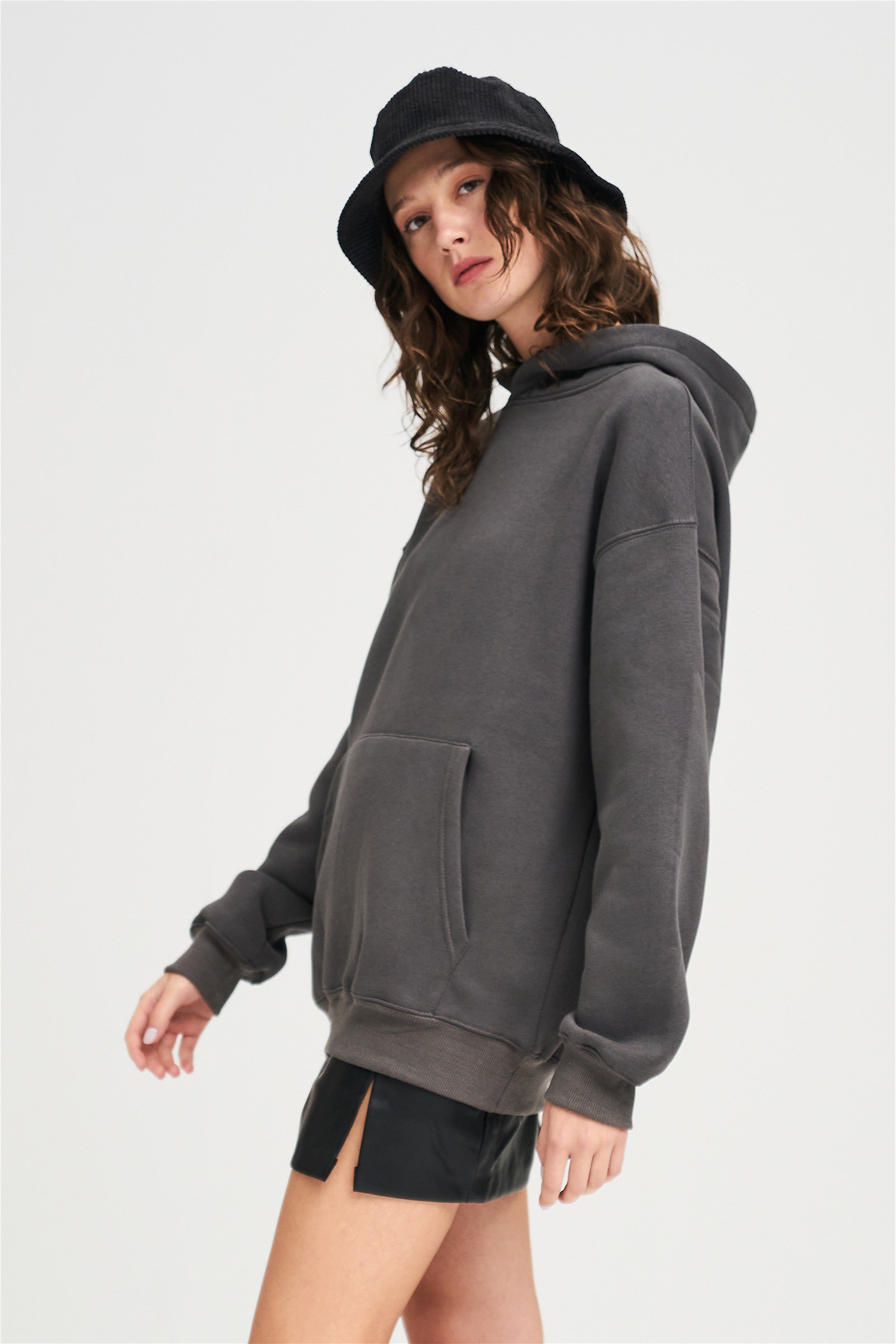 Trendiz Unisex Antrasit Basic Sweatshirt