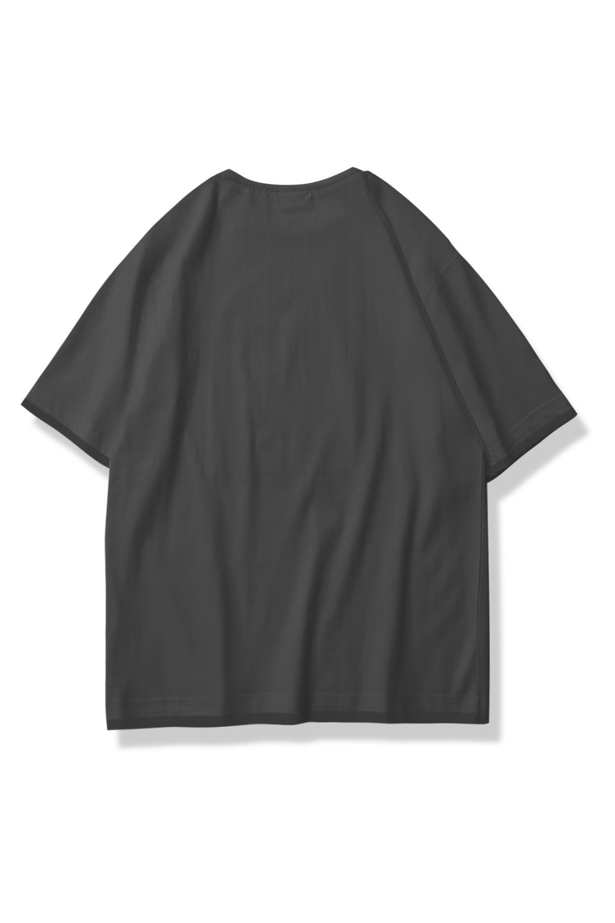 Trendiz Unisex Antrasit Basic Tshirt