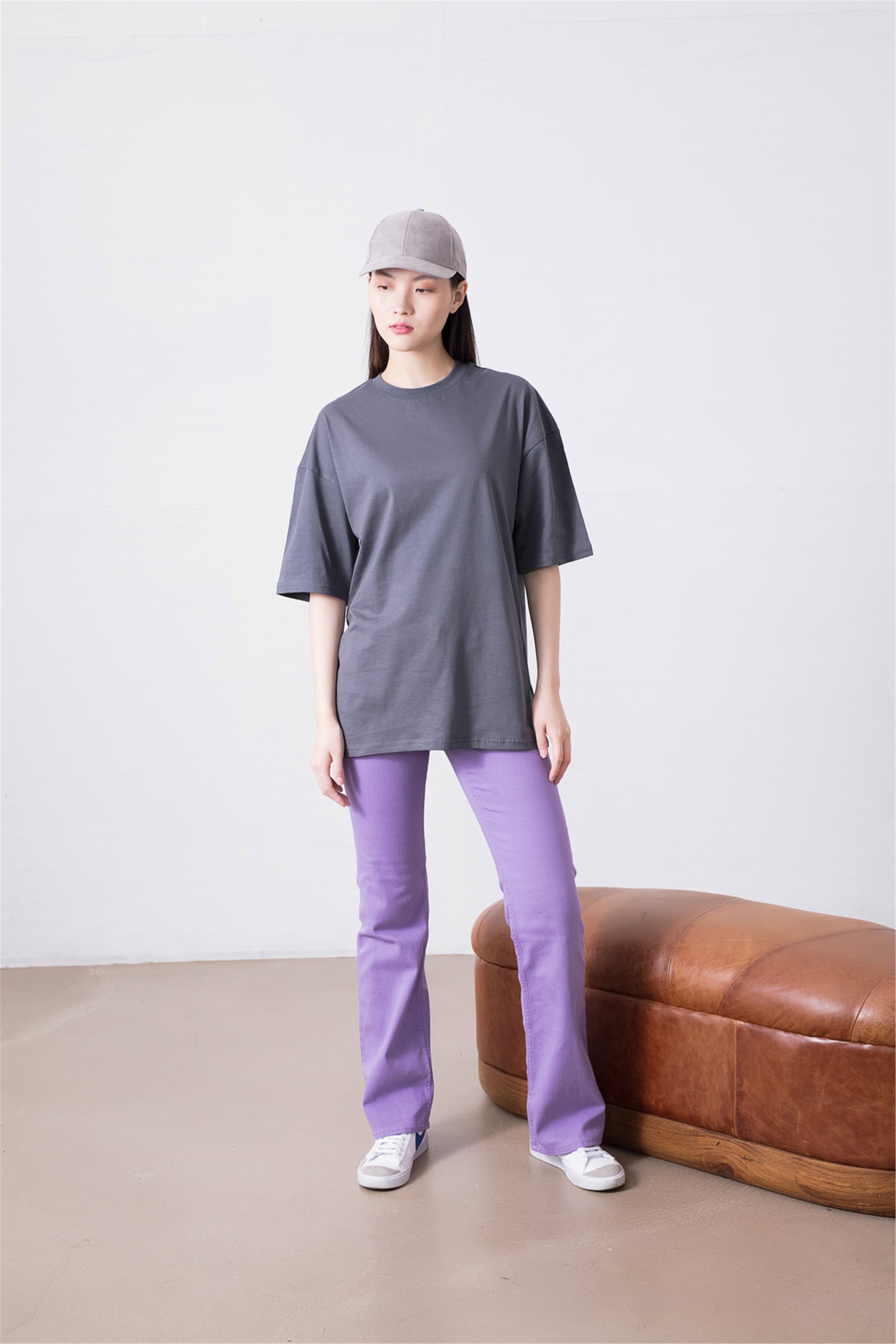 Trendiz Unisex Antrasit Basic Tshirt
