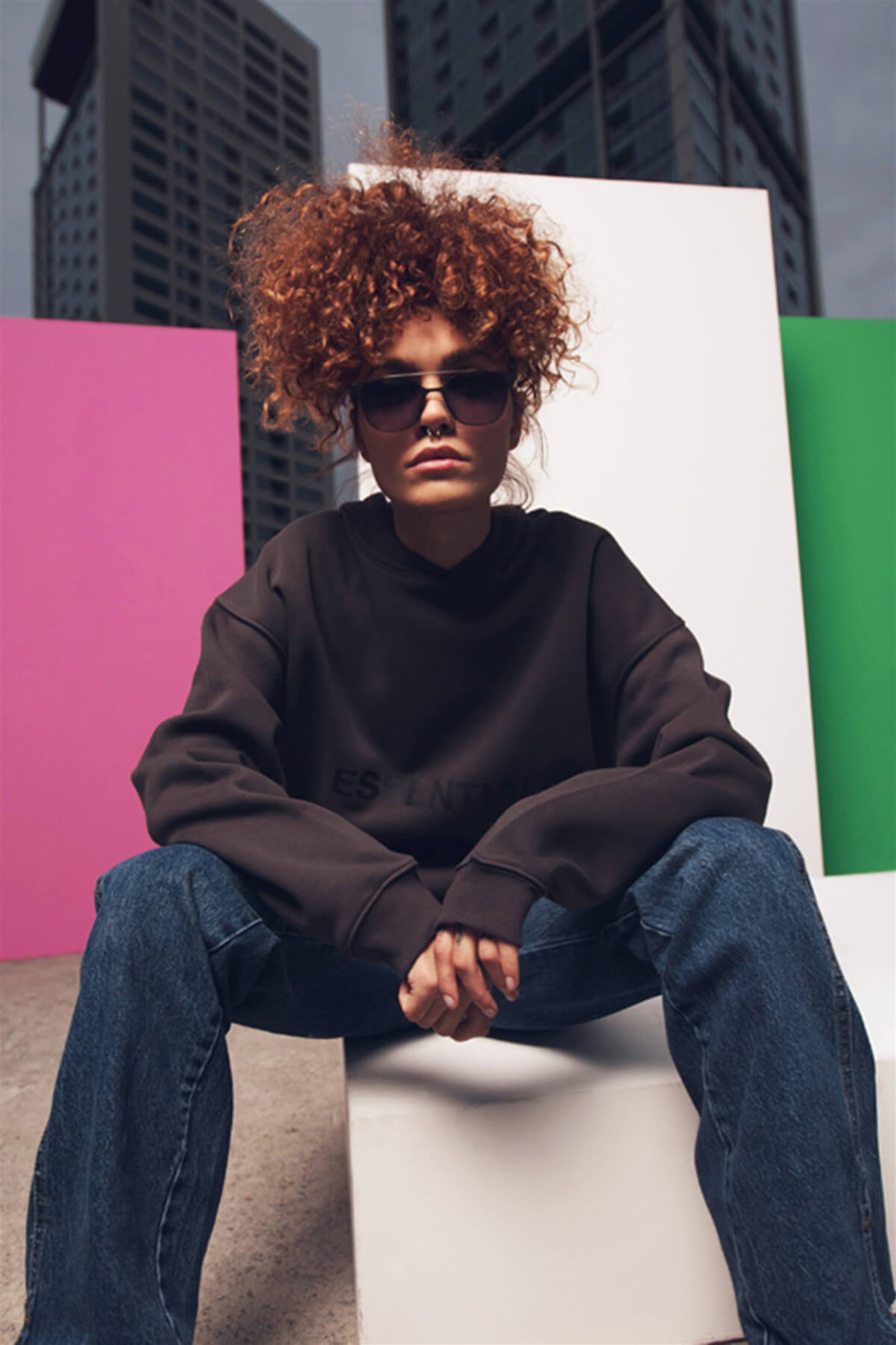 Trendiz Unisex Antrasit Essentials Sweatshirt