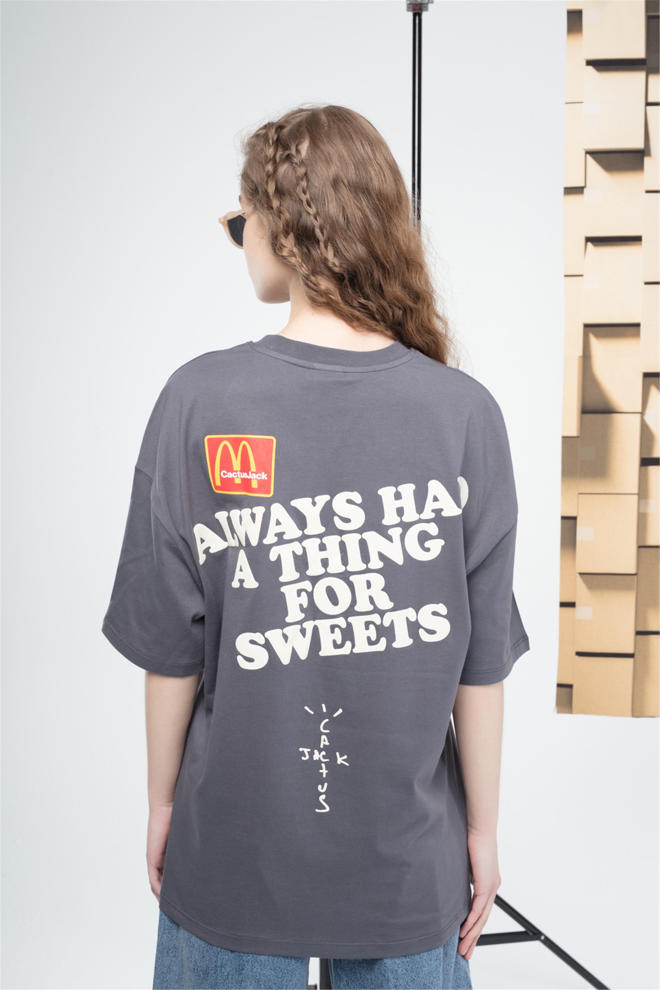 Trendiz Unisex Applepie Cactusjack Tshirt Antrasit