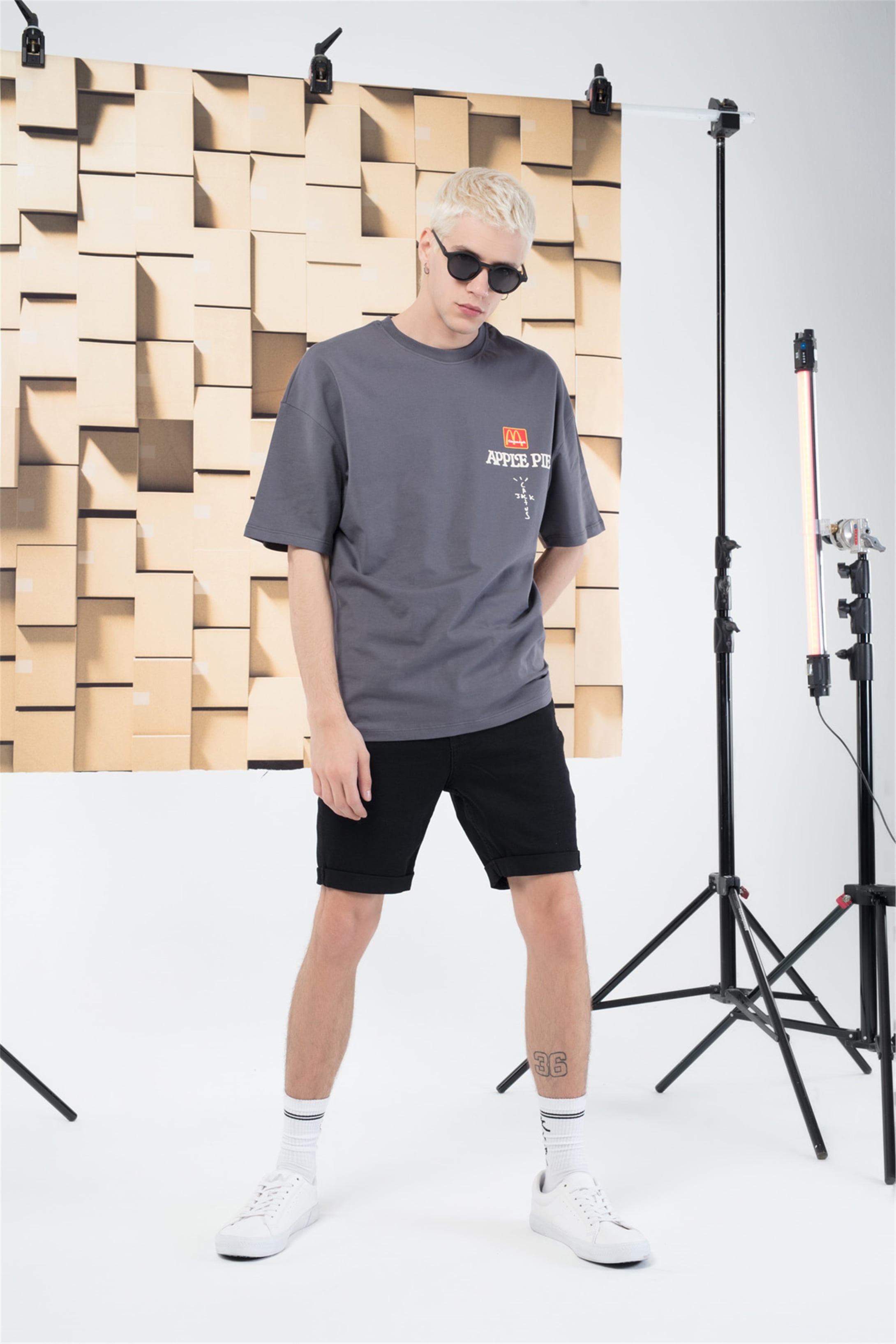 Trendiz Unisex Applepie Cactusjack Tshirt Antrasit