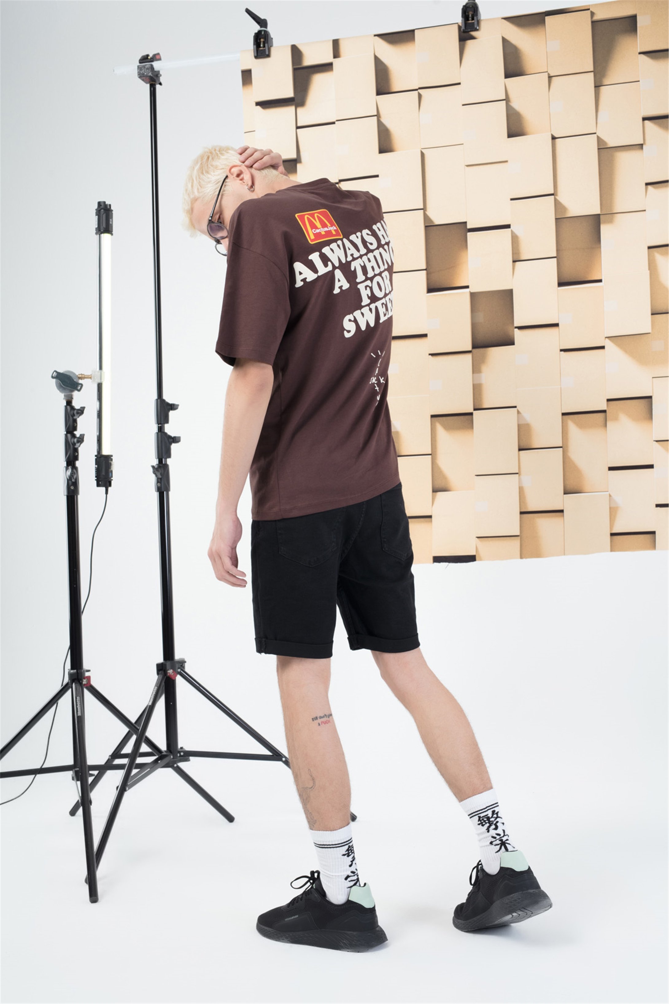 Trendiz Unisex Applepie Cactusjack Tshirt Kahverengi