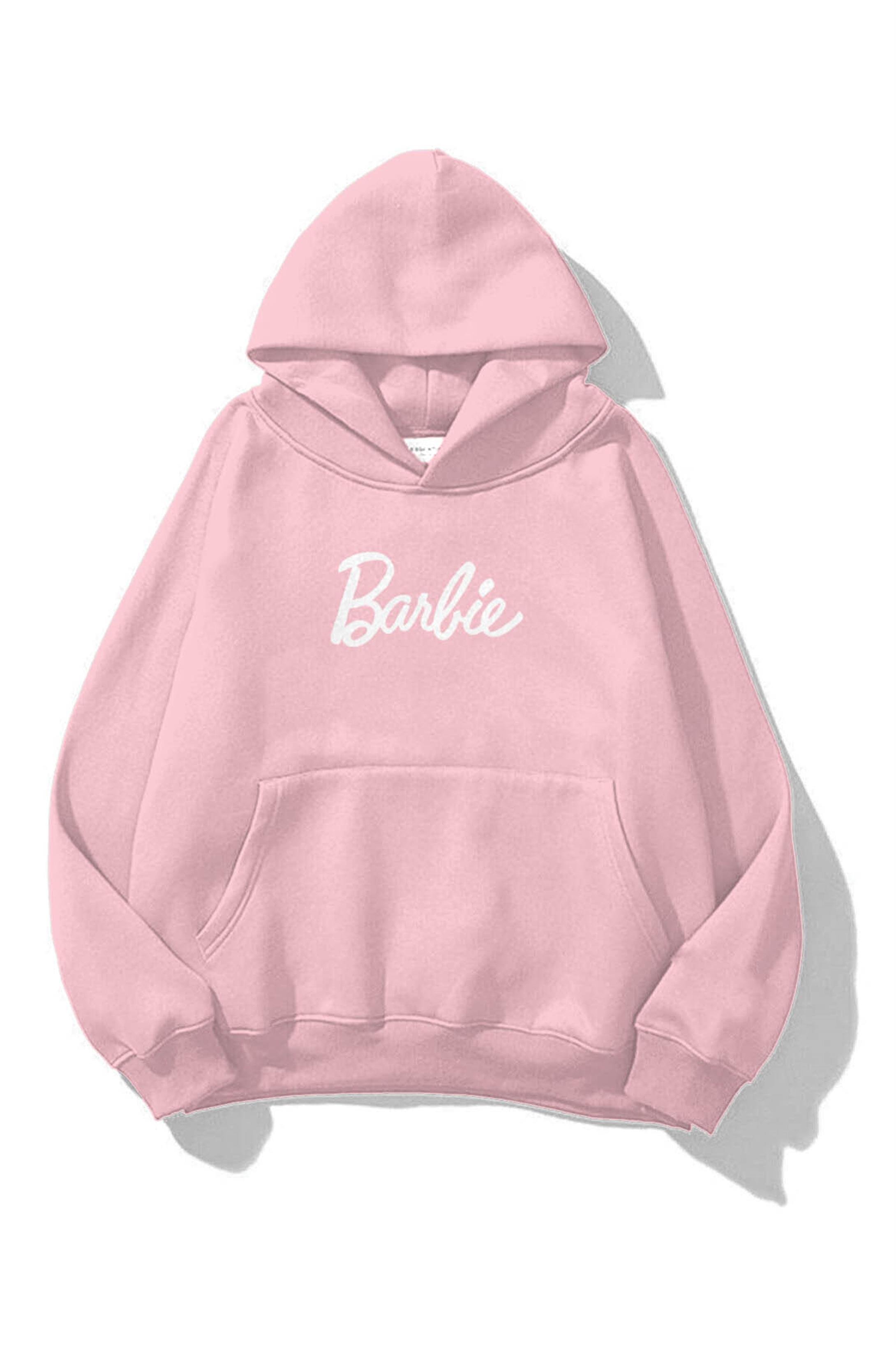 Trendiz Unisex Barbie Sweatshirt Pembe