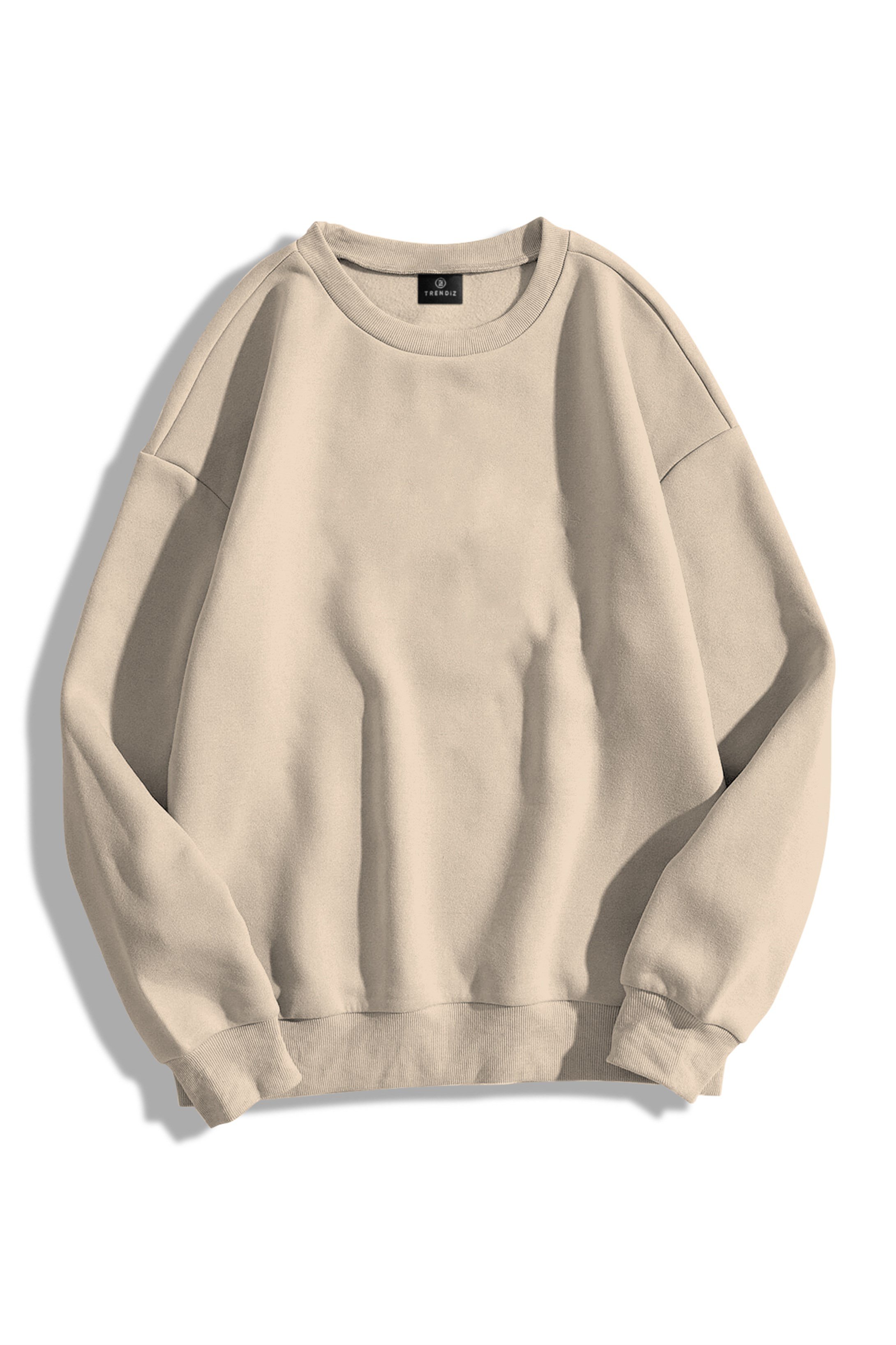 Trendiz Unisex Basic Bisiklet Yaka Sweatshirt
