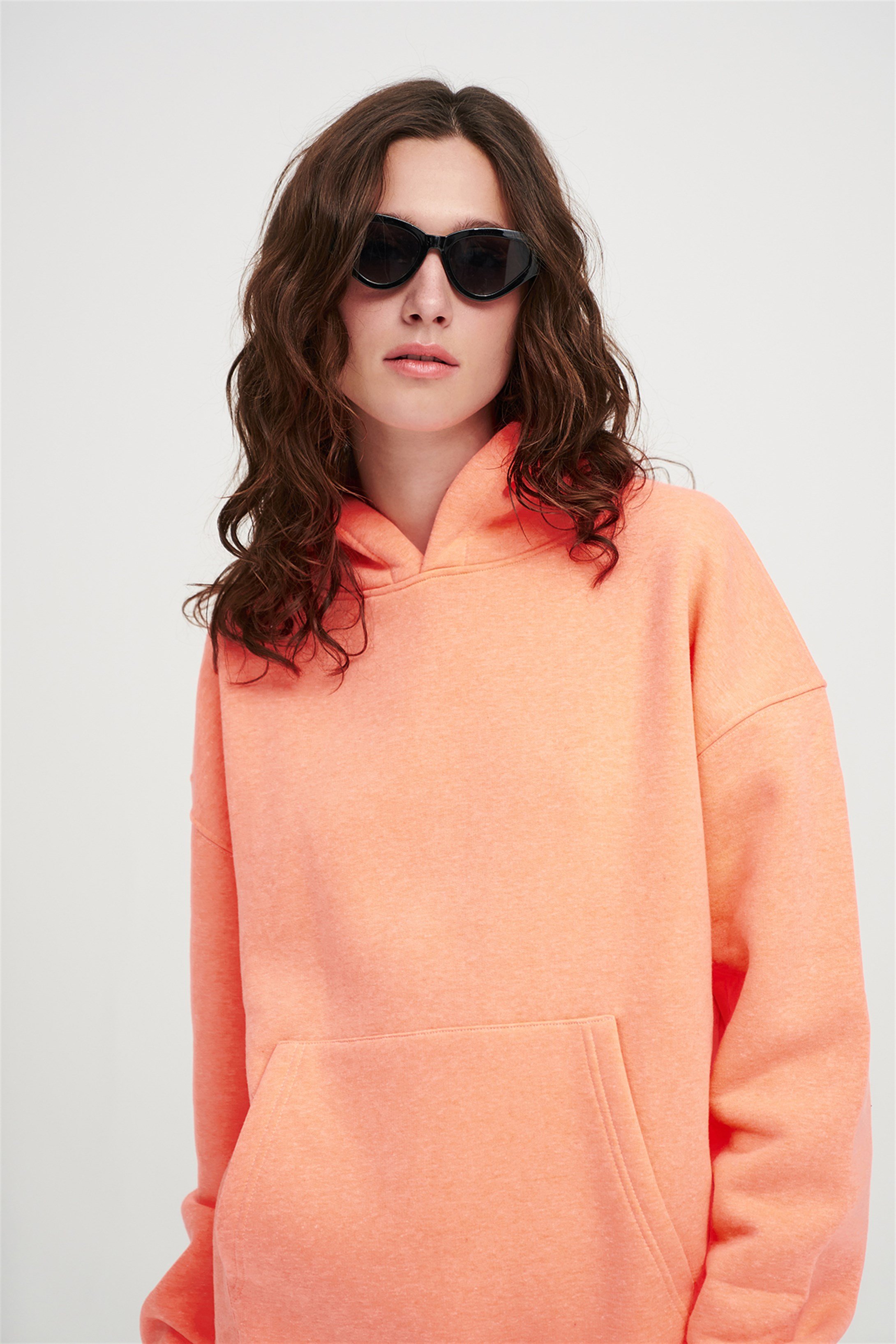 Trendiz Unisex Basic Sweatshirt Neon Orange