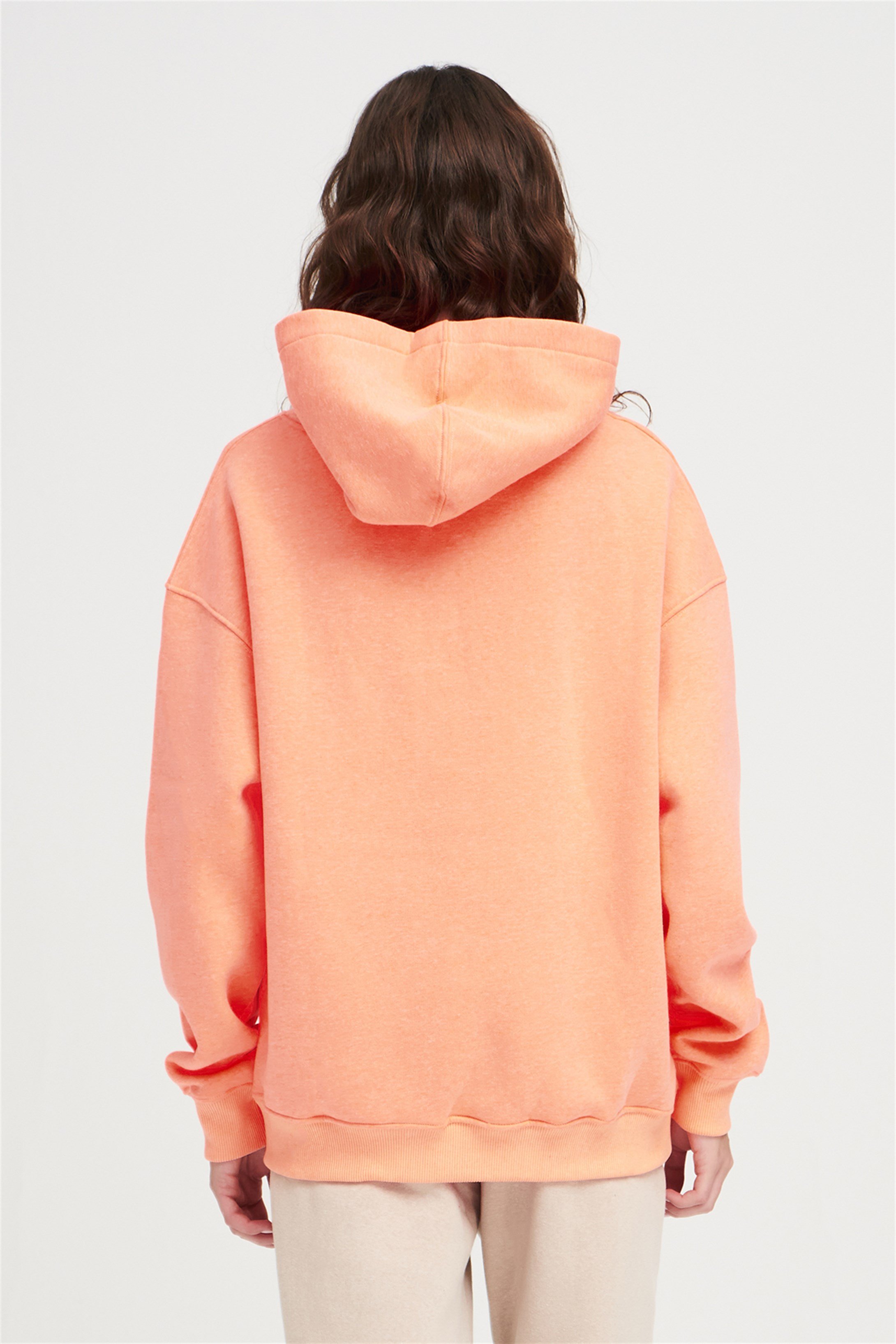 Trendiz Unisex Basic Sweatshirt Neon Orange