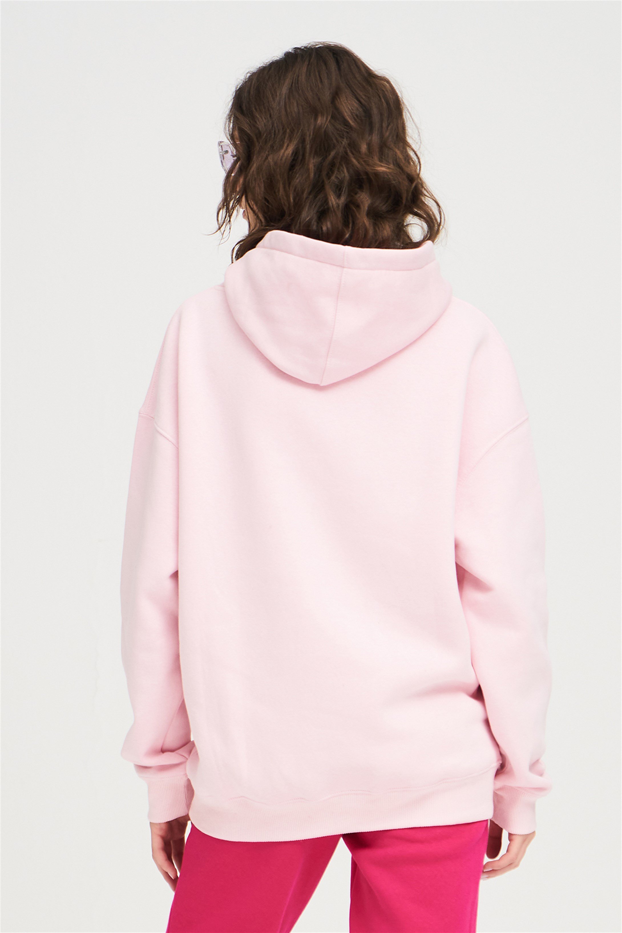 Trendiz Unisex  Basic Sweatshirt Pembe