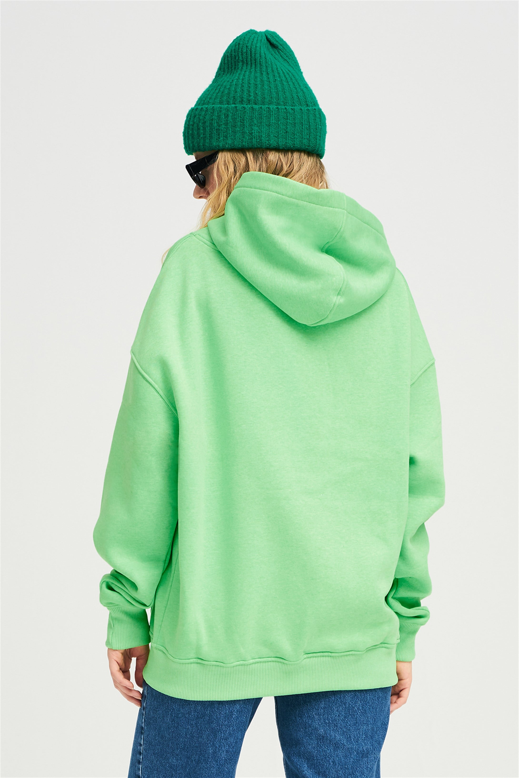 Trendiz Unisex  Basic Sweatshirt Yeşil