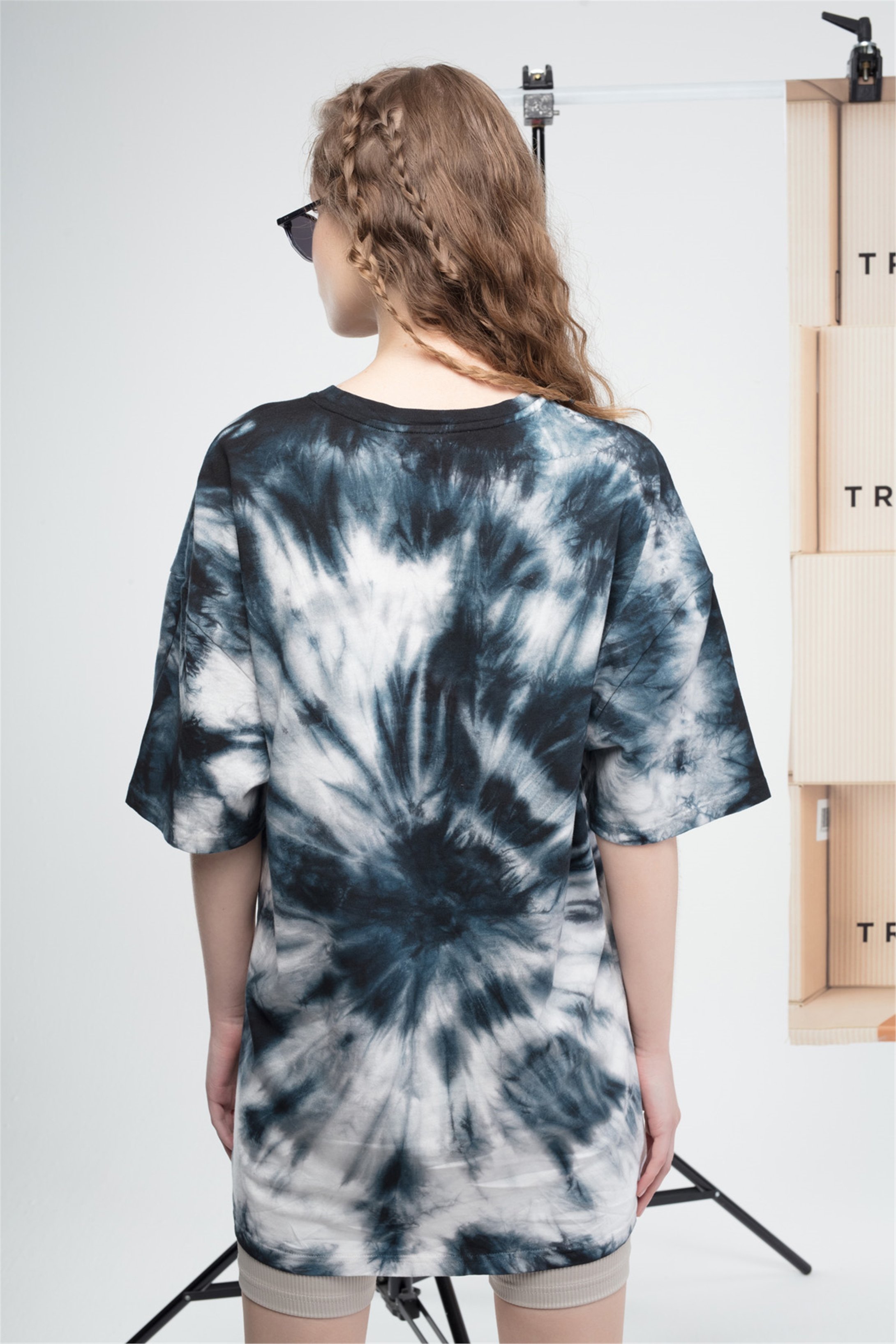 Trendiz Unisex Batik Astroworld Tshirt Lacivert