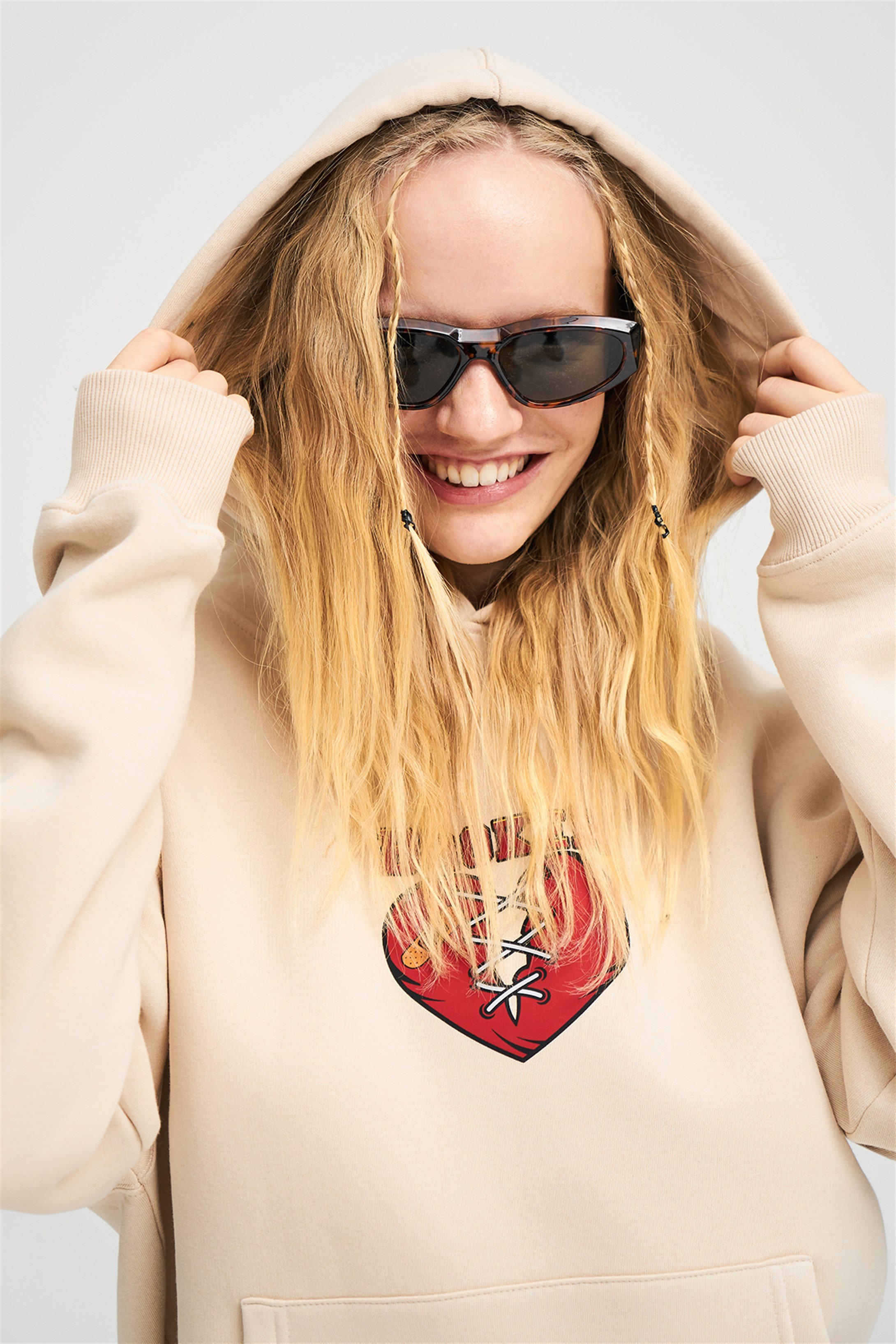 Trendiz Unisex Broken Sweatshirt Taş