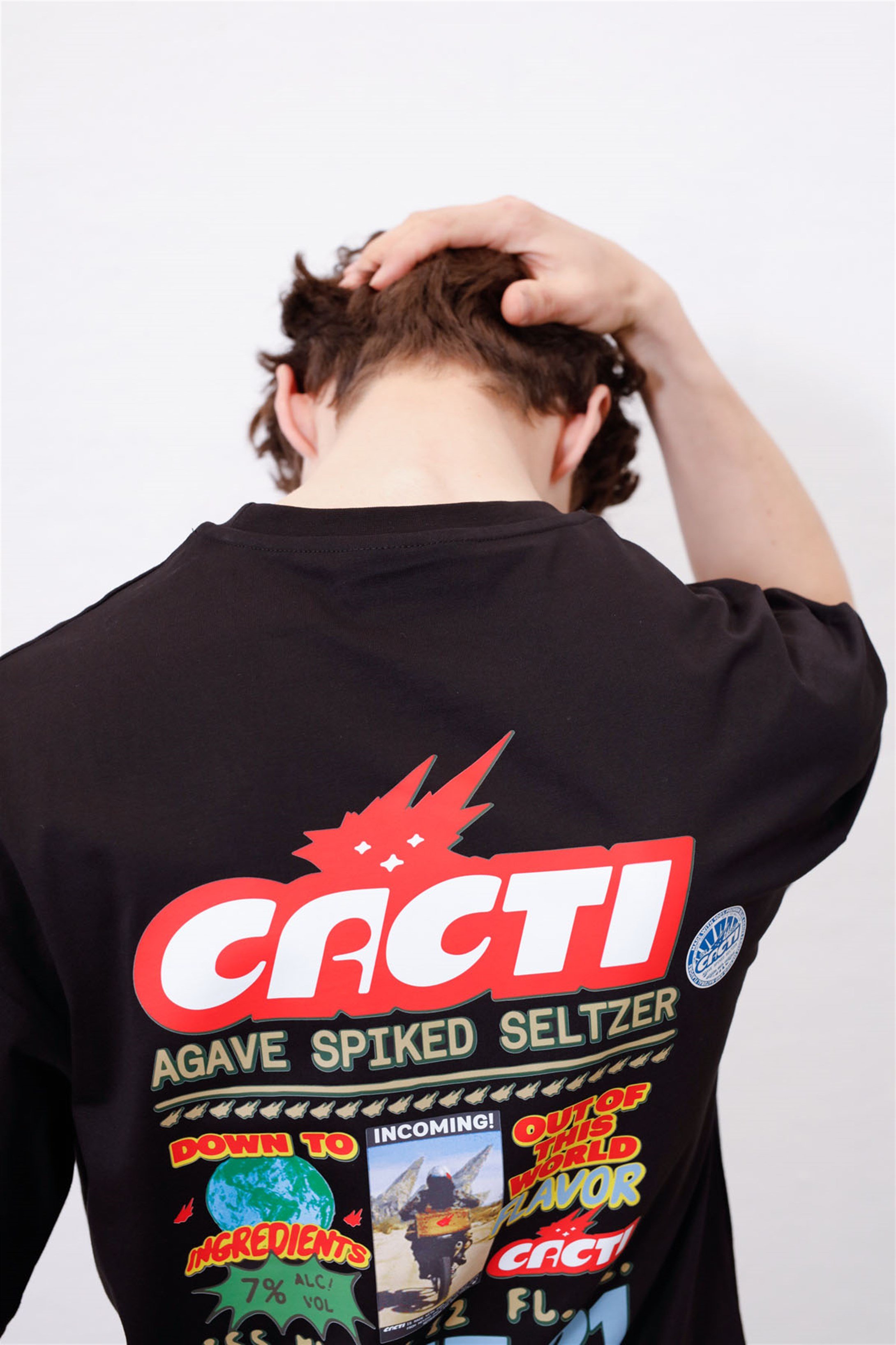 Trendiz Unisex Cacti Travis Scott Siyah Tshirt