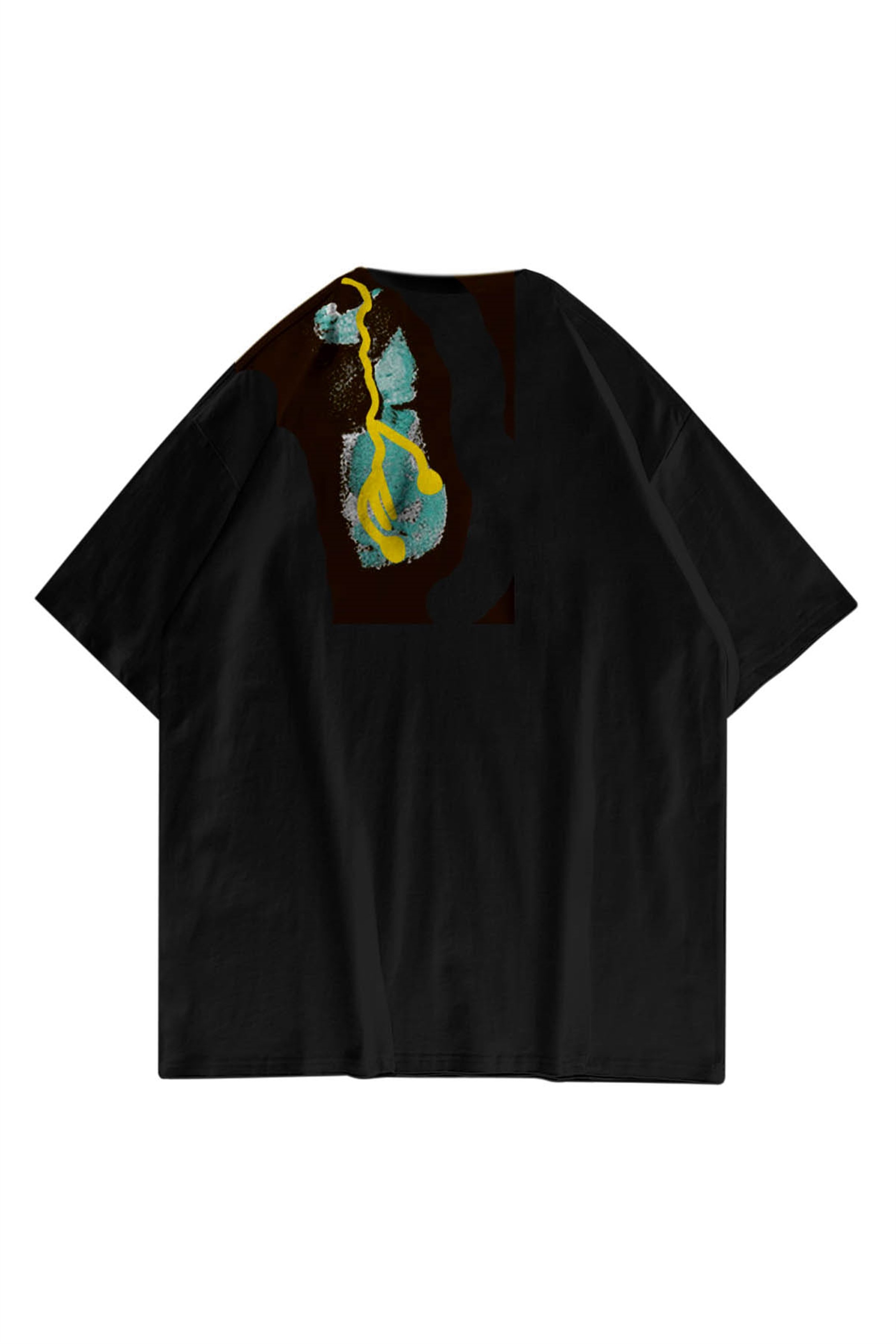 Trendiz Unisex Cactus Trails Siyah Tshirt