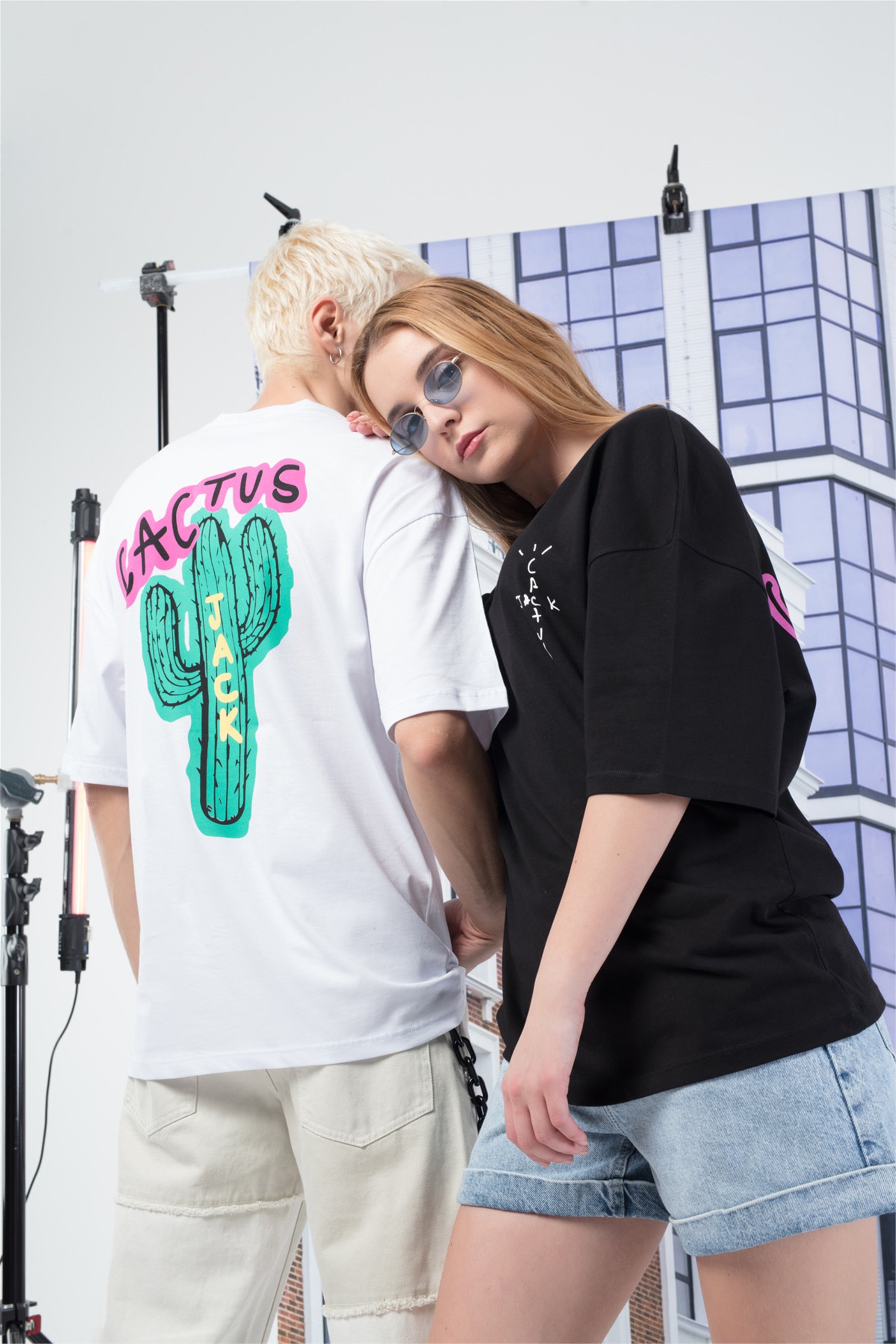 Trendiz Unisex Cactusjack Tshirt Beyaz