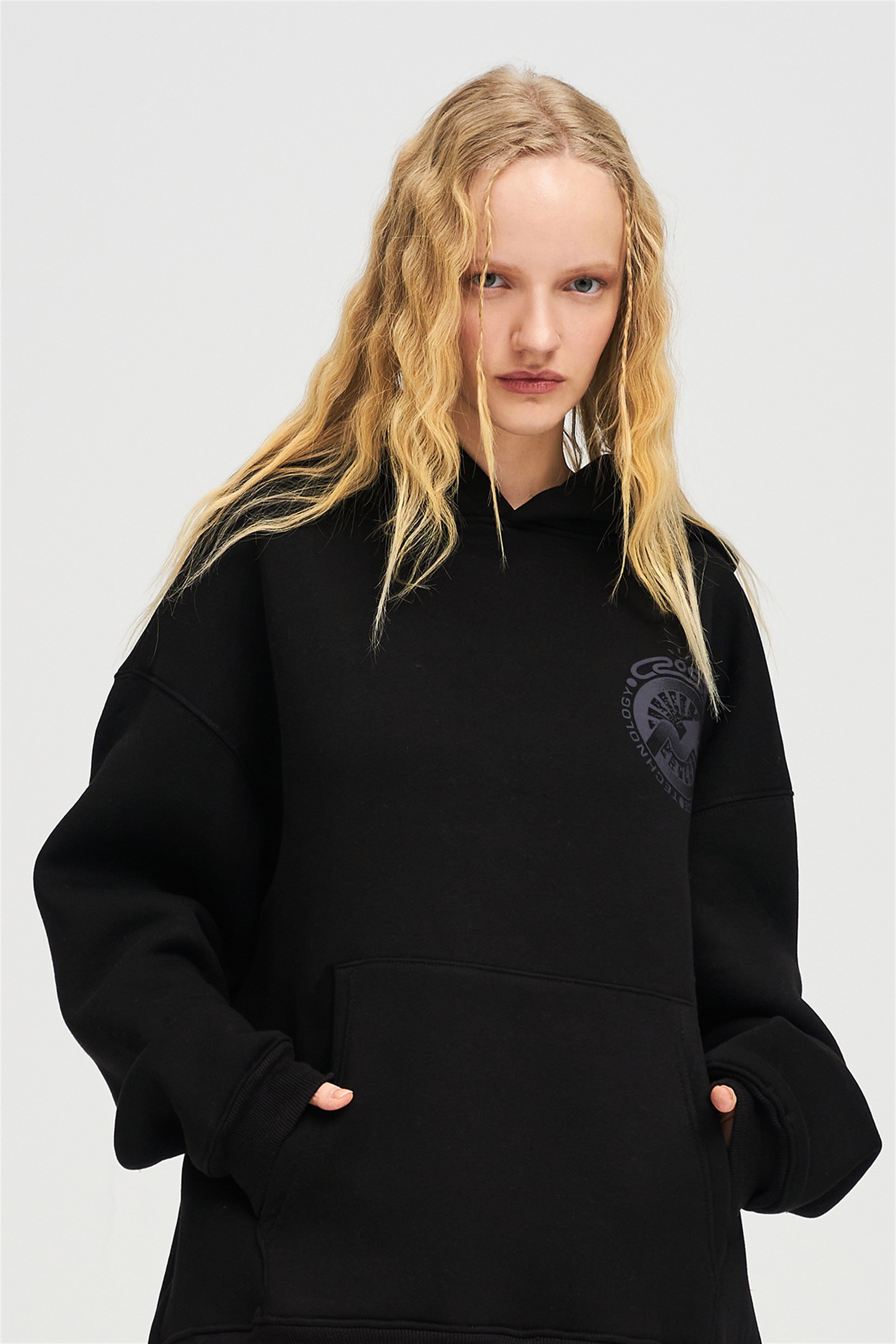 Trendiz Unisex Cross Sweatshirt Siyah