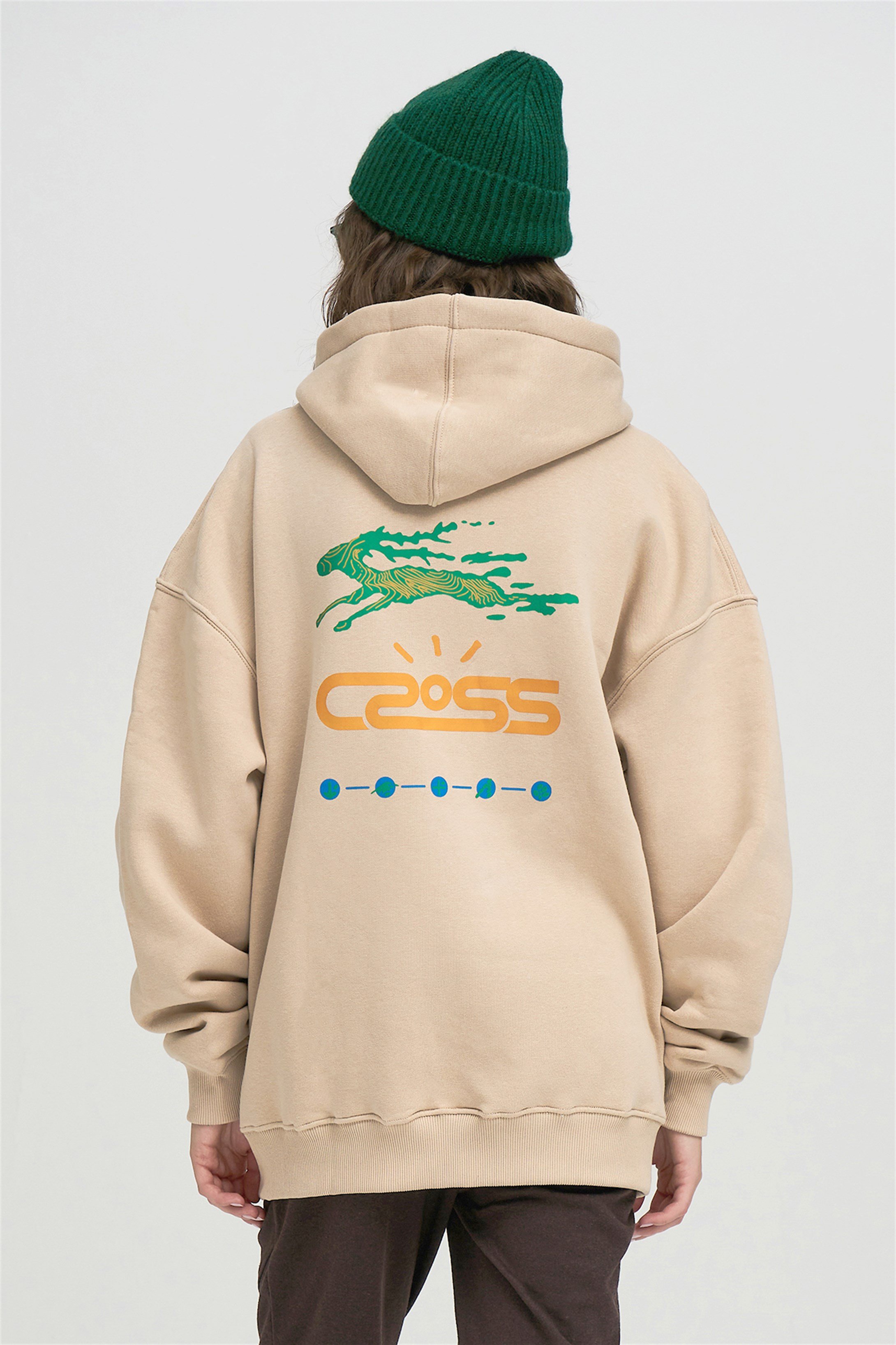 Trendiz Unisex Cross Sweatshirt Taş